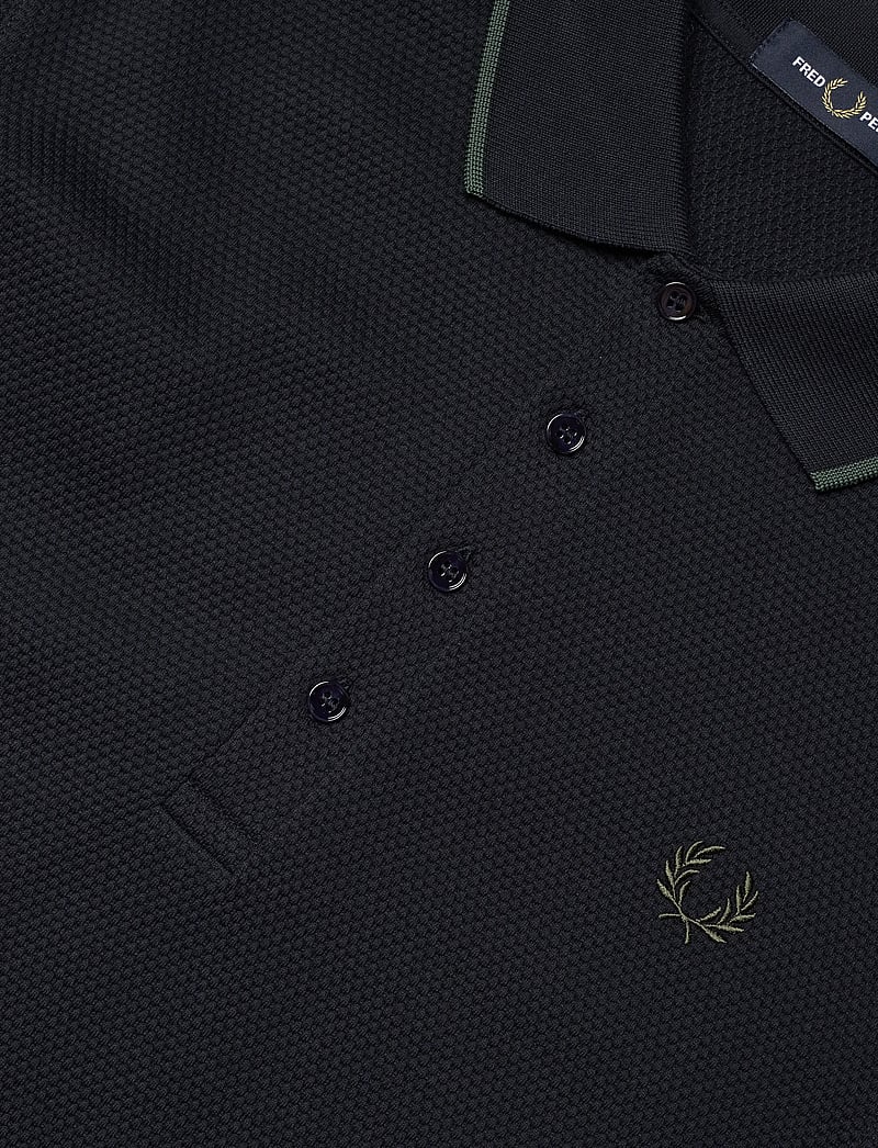 Fred Perry - TEXTURED LS POLO - langärmelig - navy - 2