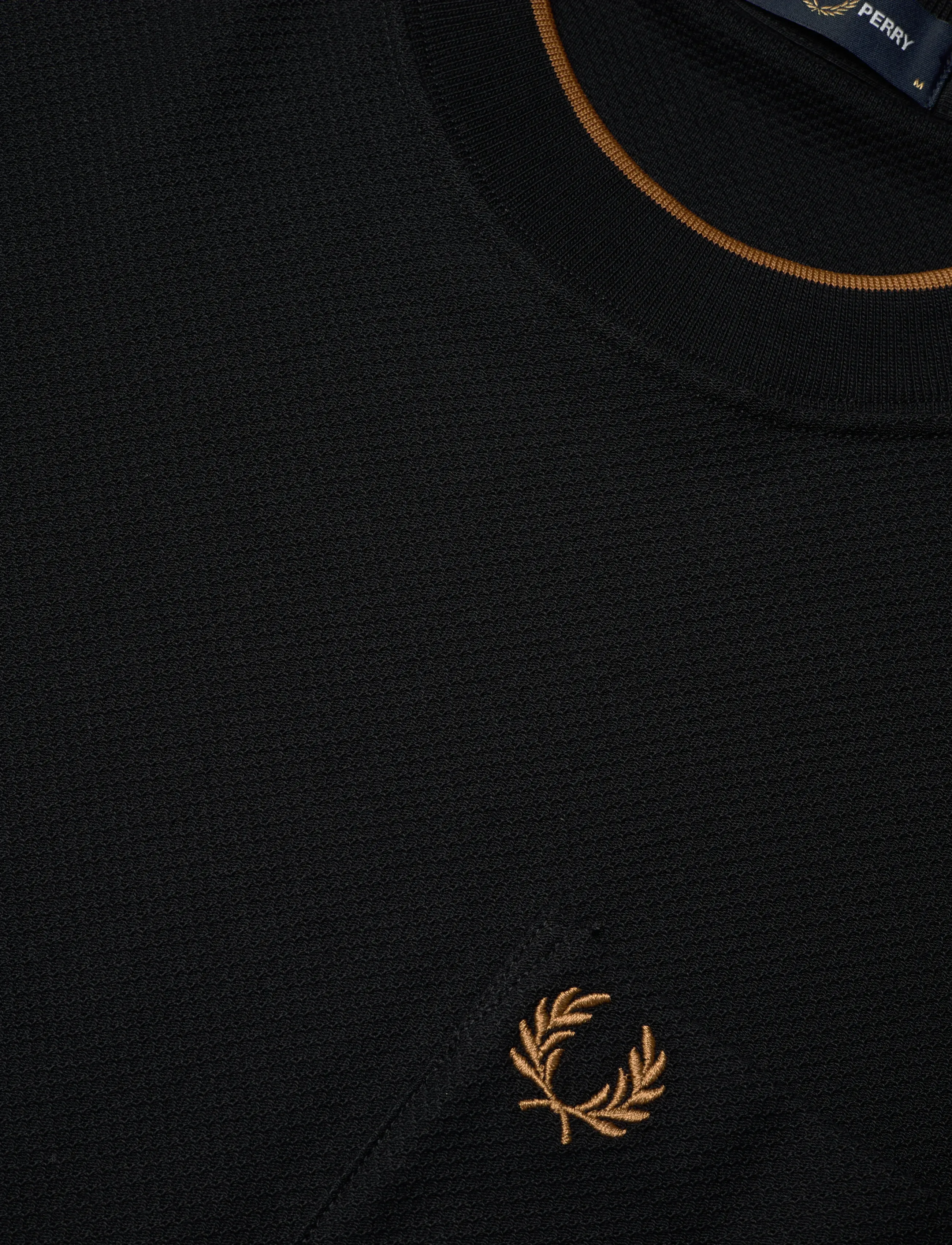 Fred Perry - POCKET DETAIL PIQUE T-SHIRT - kortærmede t-shirts - black - 5