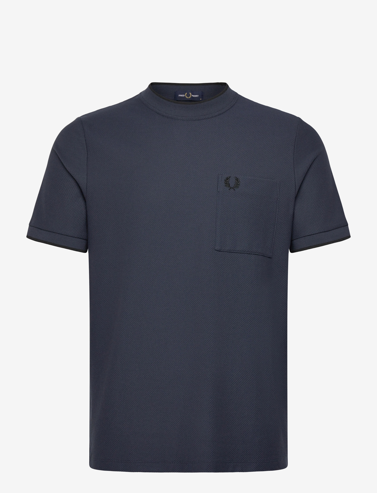 Fred Perry - POCKET DETAIL PIQUE T-SHIRT - kortermede t-skjorter - dark airforce - 1