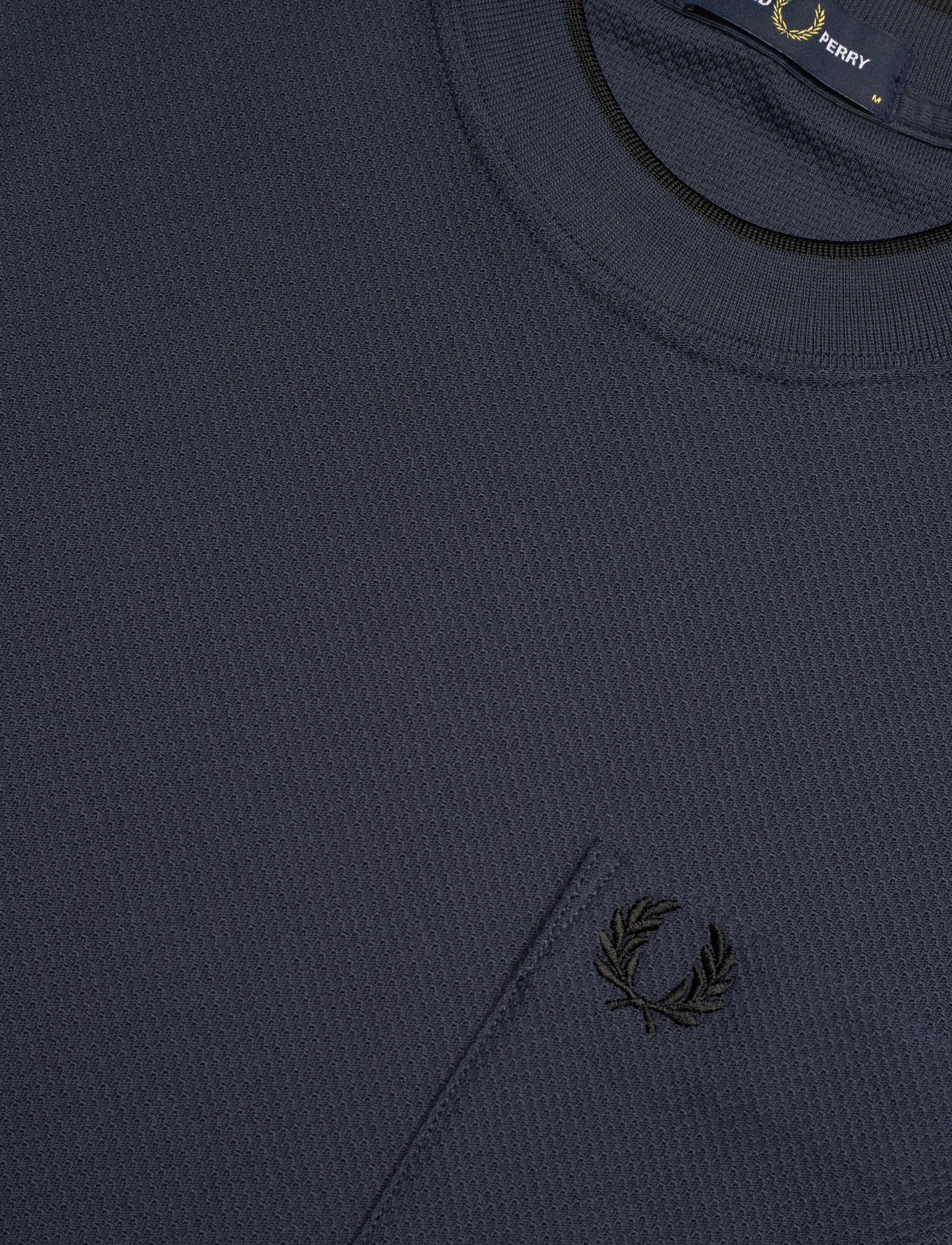 Fred Perry - POCKET DETAIL PIQUE T-SHIRT - lyhythihaiset - dark airforce - 5