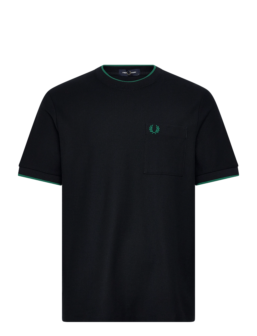 Fred Perry - POCKET DETAIL PIQUE T-SHIRT - kurzärmelige t-shirts - navy - 1