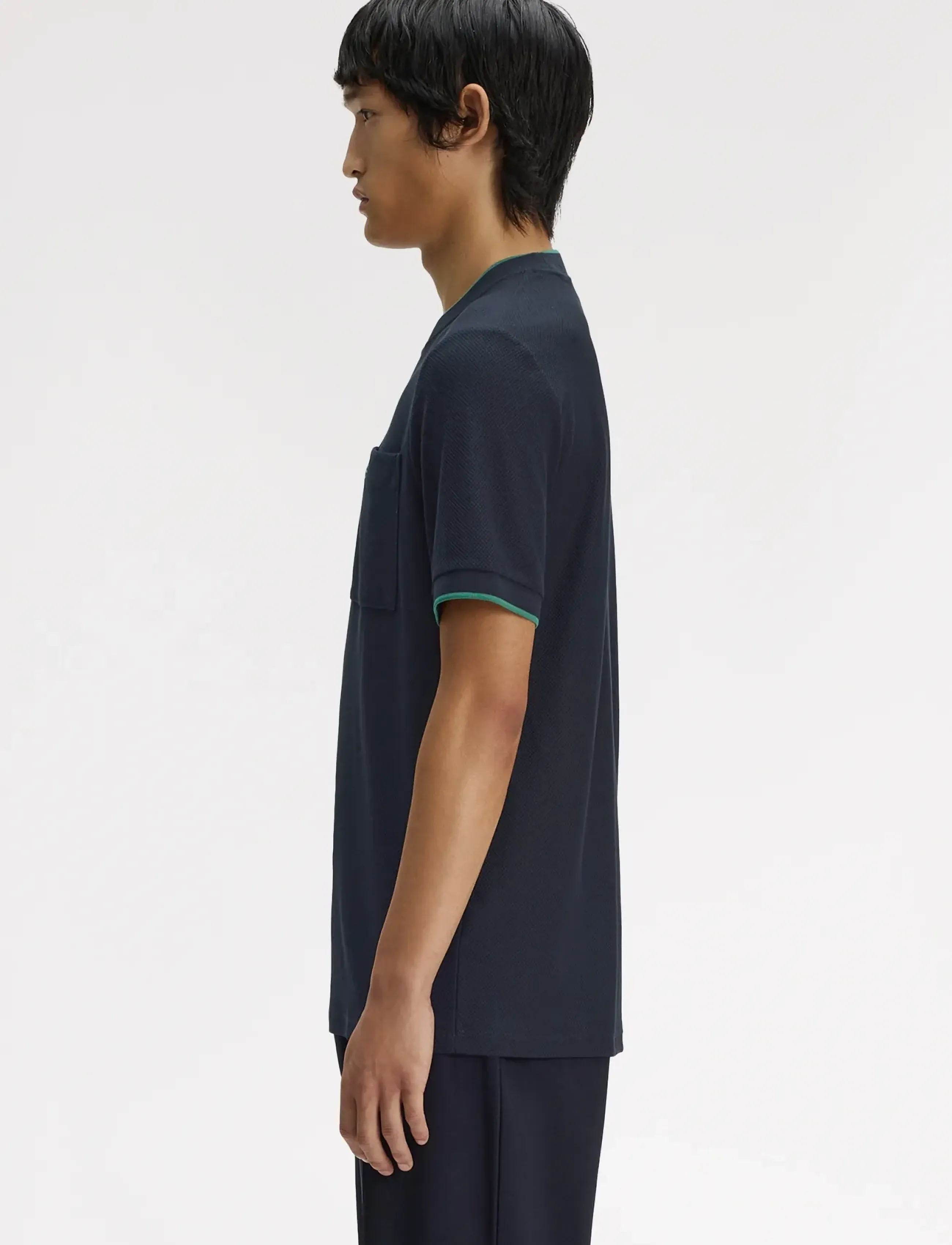 Fred Perry - POCKET DETAIL PIQUE T-SHIRT - kortærmede t-shirts - navy - 3