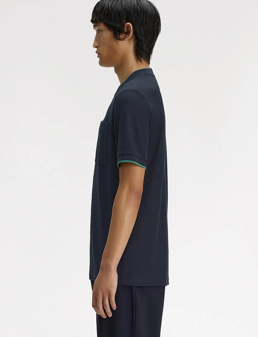 Fred Perry - POCKET DETAIL PIQUE T-SHIRT - kurzärmelige t-shirts - navy - 3