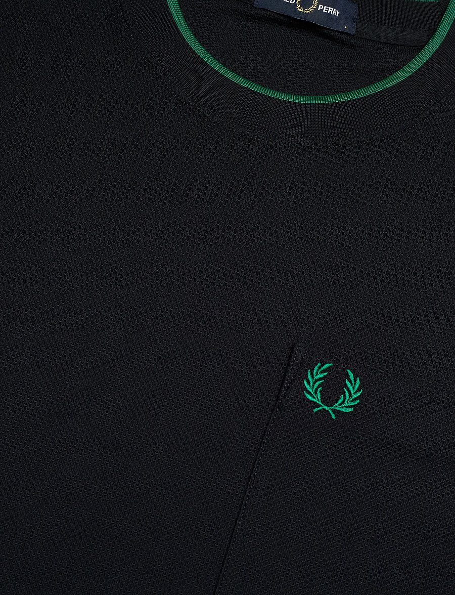 Fred Perry - POCKET DETAIL PIQUE T-SHIRT - kurzärmelige t-shirts - navy - 4