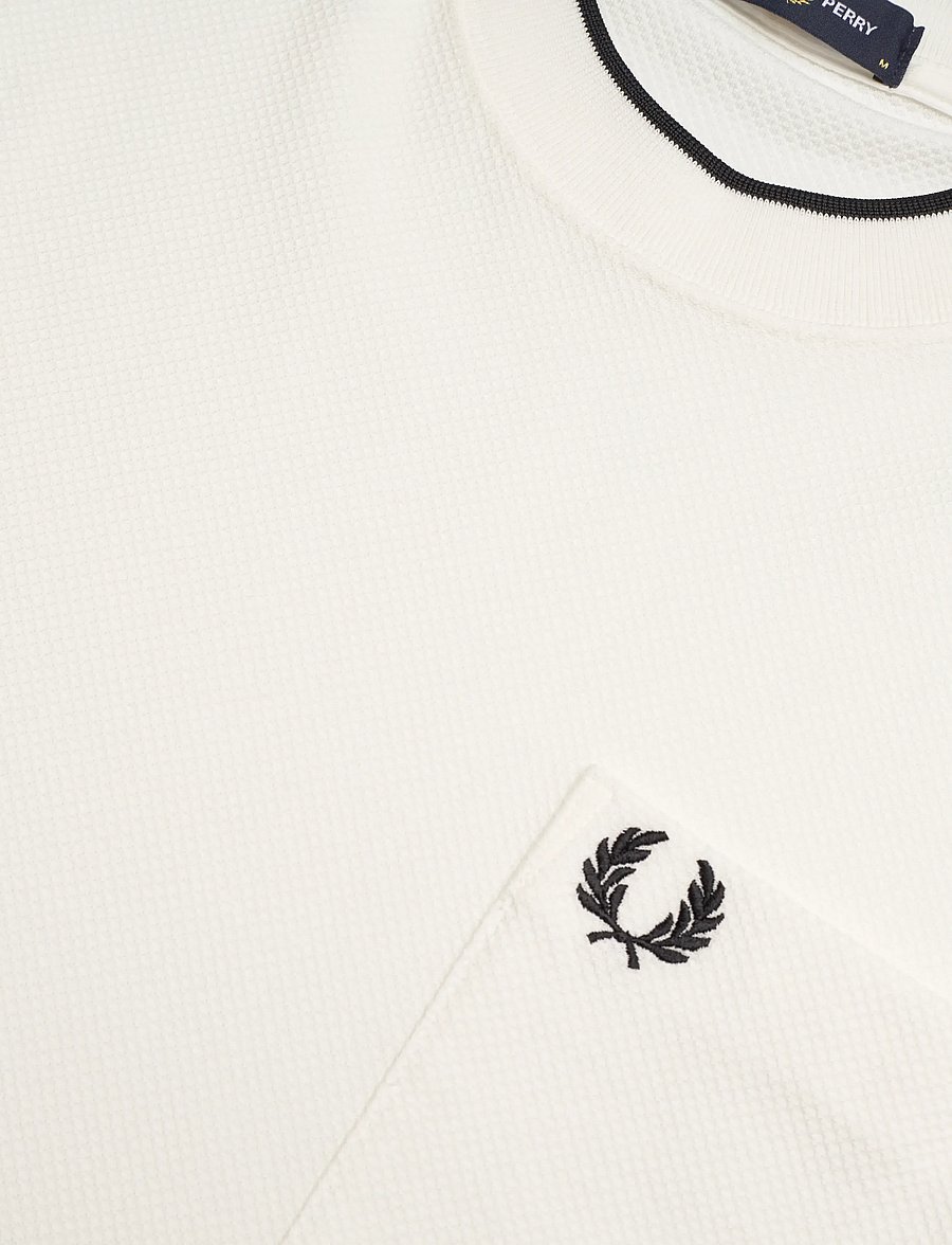 Fred Perry - POCKET DETAIL PIQUE T-SHIRT - kurzärmelige t-shirts - snow white - 5