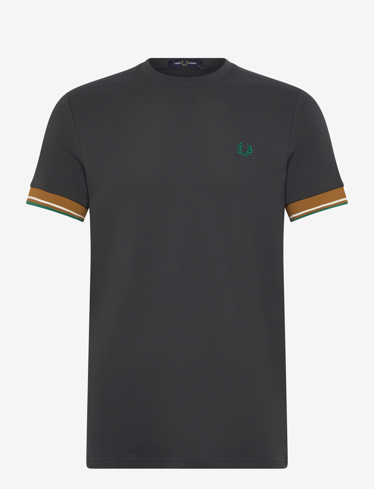 Fred Perry - TWIN TIPPED  CUFF T-SHIRT - kortærmede t-shirts - anchor grey - 1