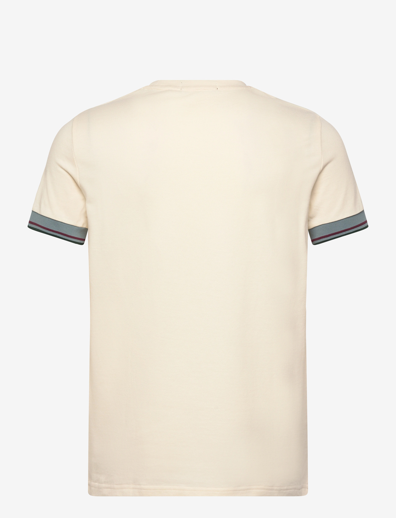 Fred Perry - TWIN TIPPED  CUFF T-SHIRT - kortærmede t-shirts - ecru - 2