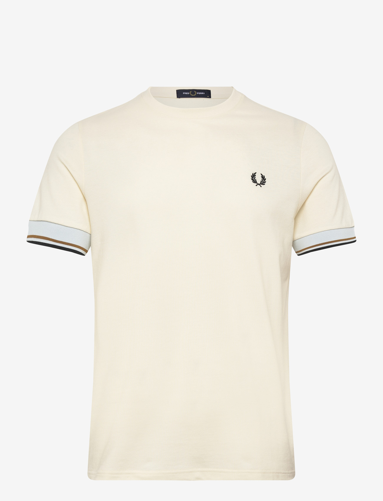 Fred Perry - TWIN TIPPED  CUFF T-SHIRT - lühikeste varrukatega t-särgid - ecru - 1