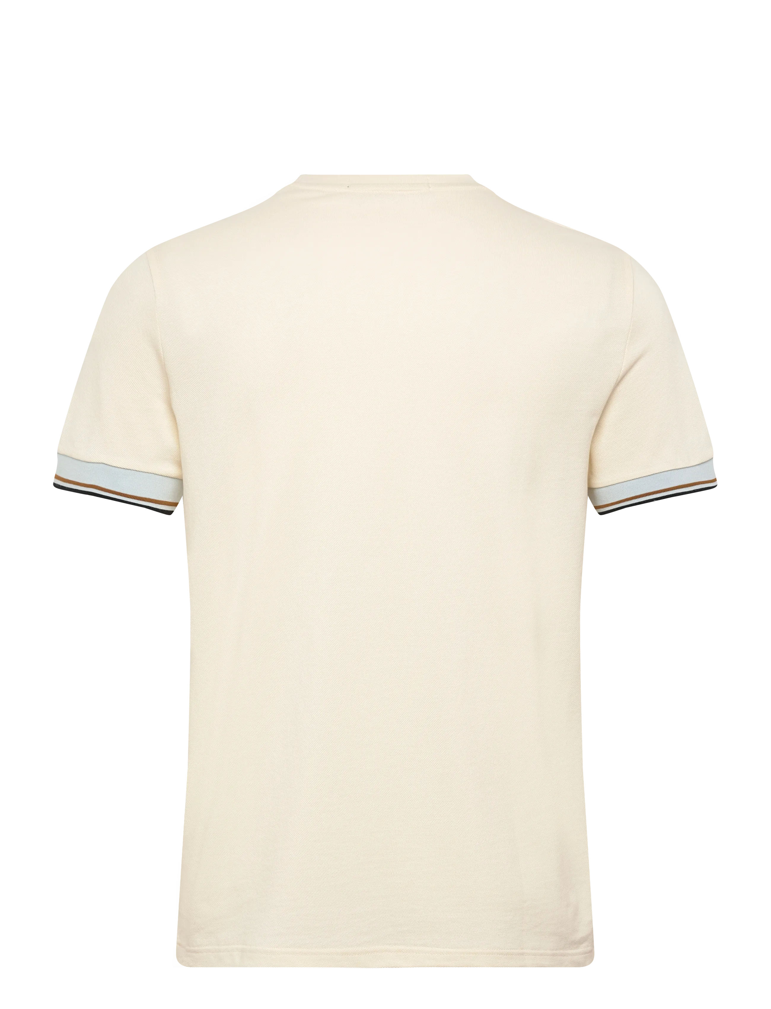 Fred Perry - TWIN TIPPED  CUFF T-SHIRT - kortärmade t-shirts - ecru - 2