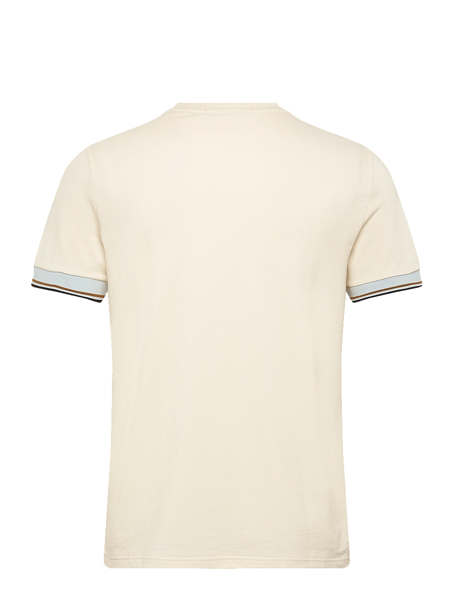 Fred Perry - TWIN TIPPED CUFF T-SHIRT - lühikeste varrukatega t-särgid - ecru - 2