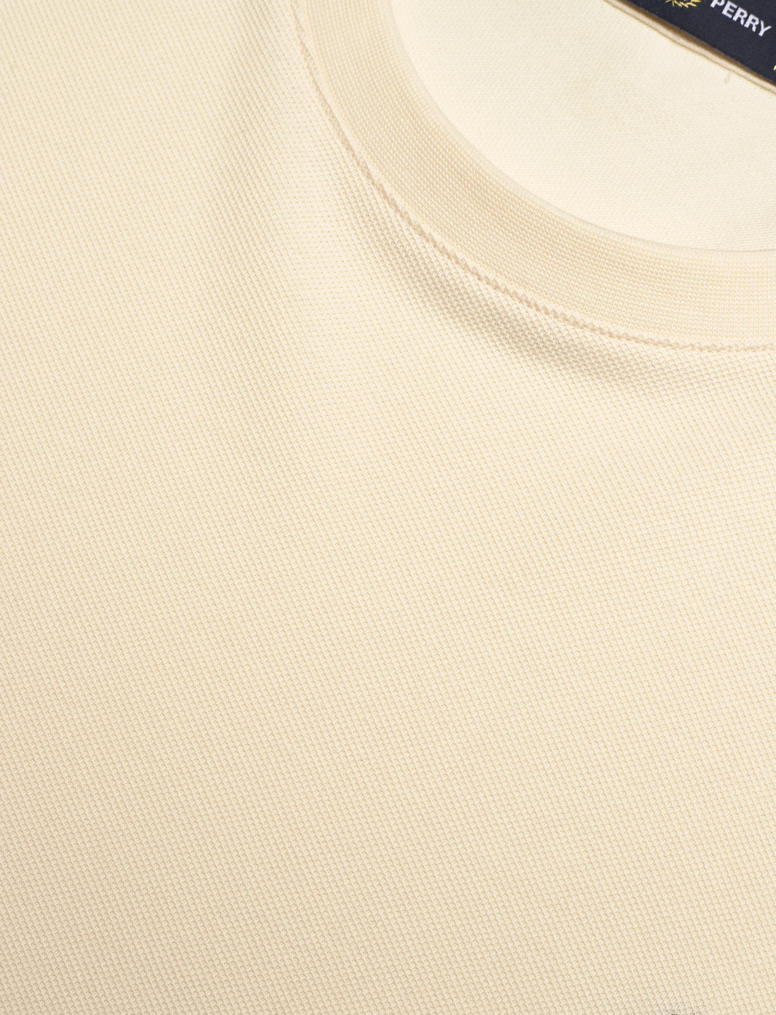Fred Perry - TWIN TIPPED  CUFF T-SHIRT - kortärmade t-shirts - ecru - 4