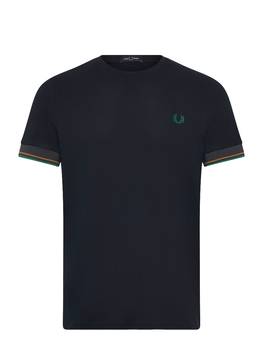 Fred Perry - TWIN TIPPED CUFF T-SHIRT - kortærmede t-shirts - navy - 1