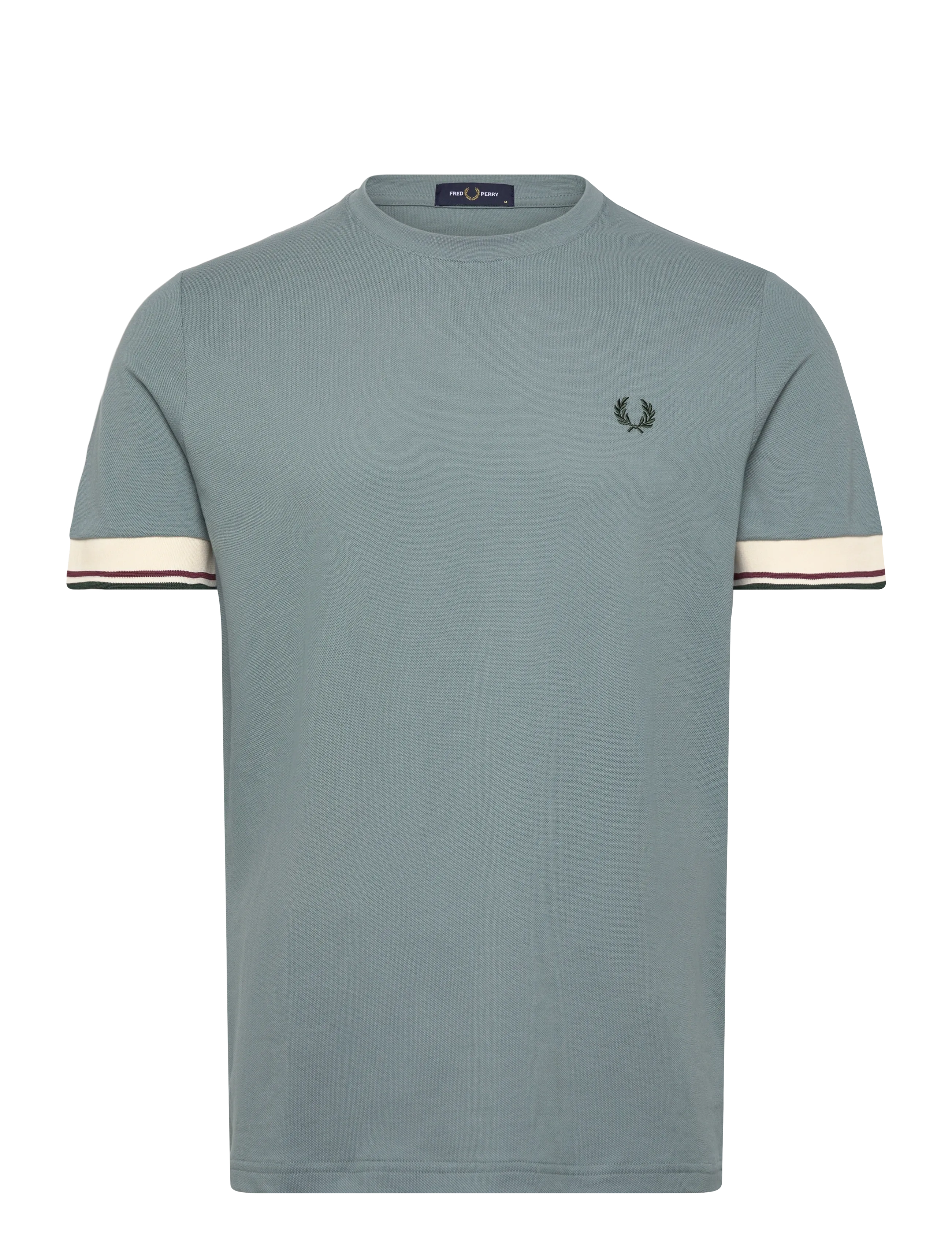 Fred Perry TWIN TIPPED  CUFF TEE - Kläder - STOCKPORT BLUE / blue