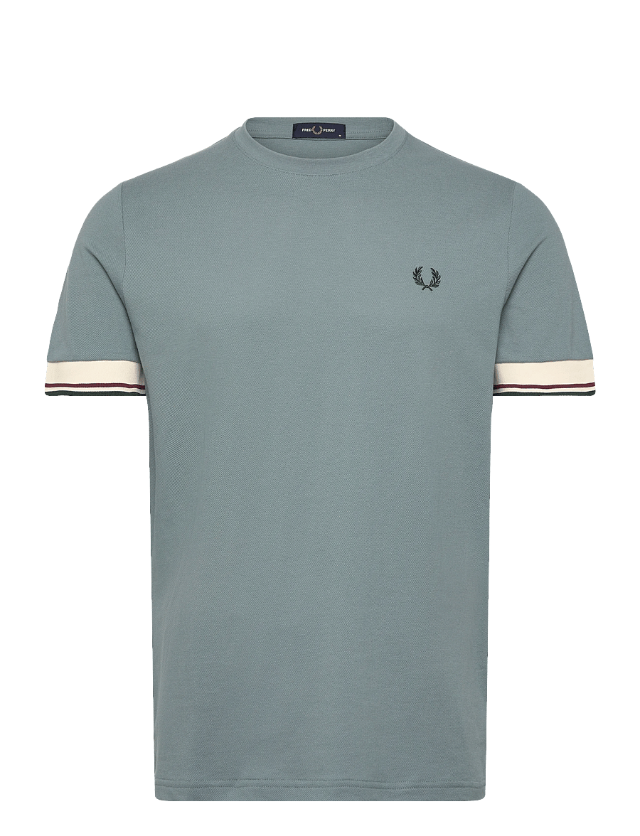 Fred Perry - TWIN TIPPED CUFF T-SHIRT - kortärmade t-shirts - stockport blue - 1