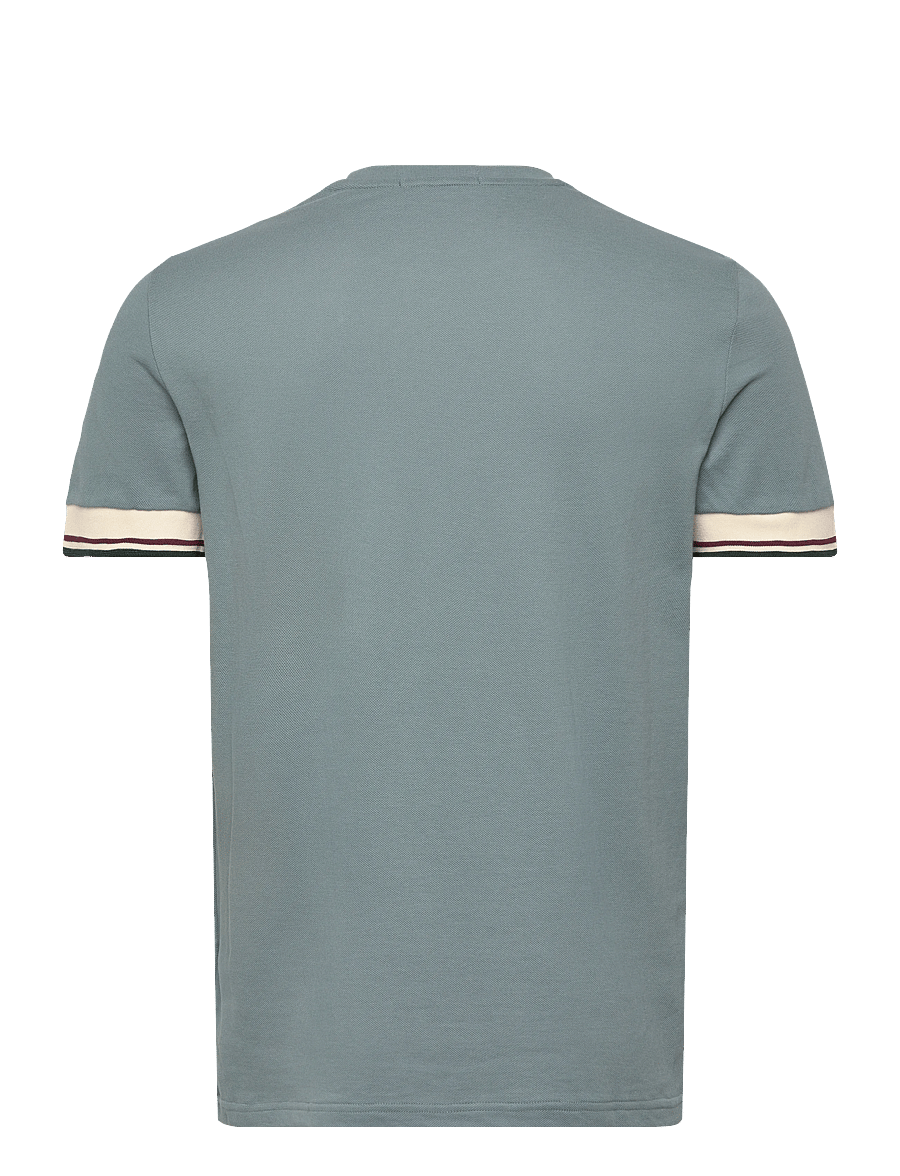 Fred Perry - TWIN TIPPED CUFF T-SHIRT - kortärmade t-shirts - stockport blue - 2