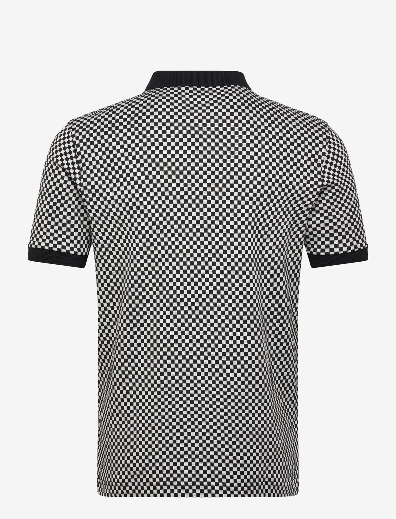 Fred Perry - CHEQUERBOARD POLO SHIRT - kortærmede poloer - black - 2