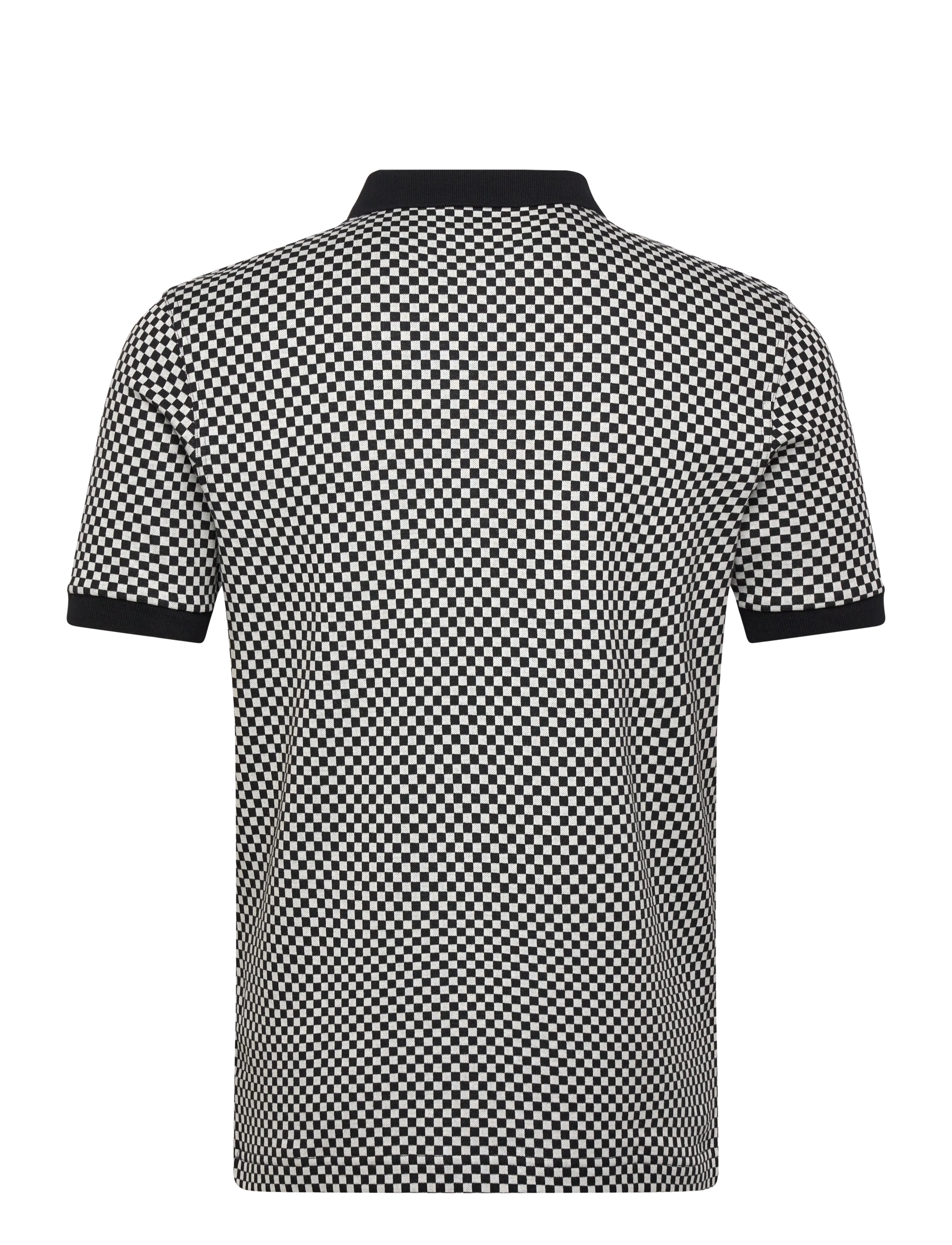 Fred Perry - CHEQUERBOARD POLO SHIRT - short-sleeved polos - black - 2