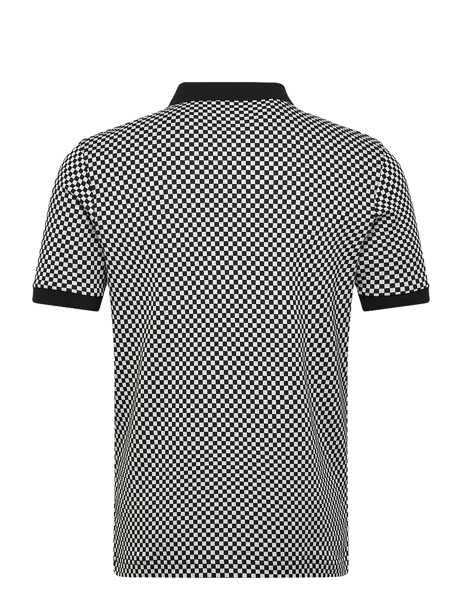 Fred Perry - CHEQUERBOARD POLO SHIRT - kurzärmelig - black - 2
