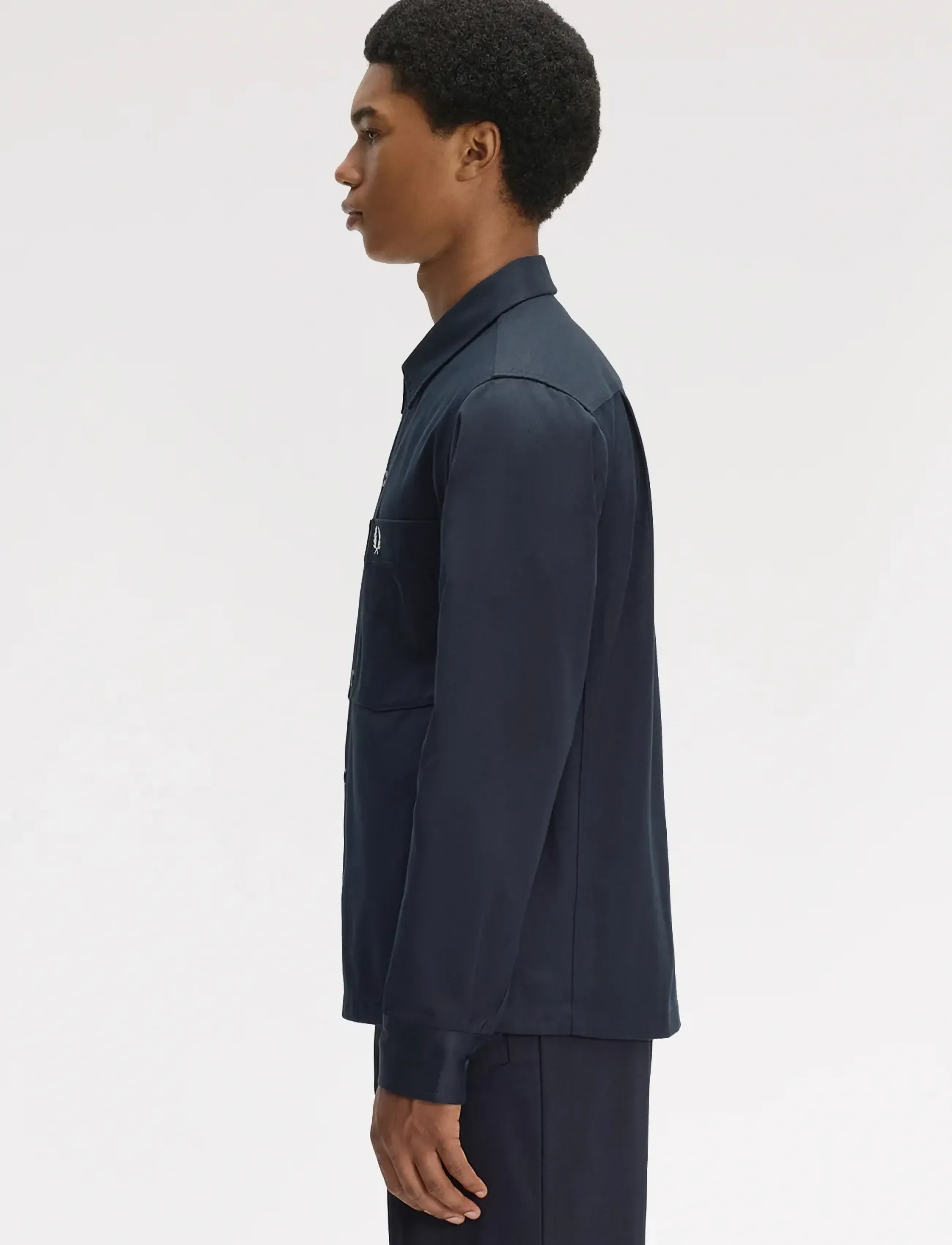 Fred Perry - TWILL OVERSHIRT - casual skjortor - navy - 3