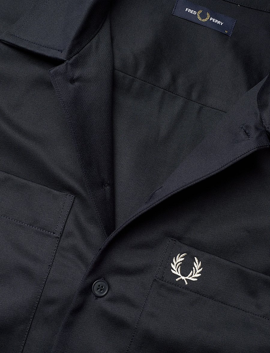 Fred Perry - TWILL OVERSHIRT - casual skjortor - navy - 4