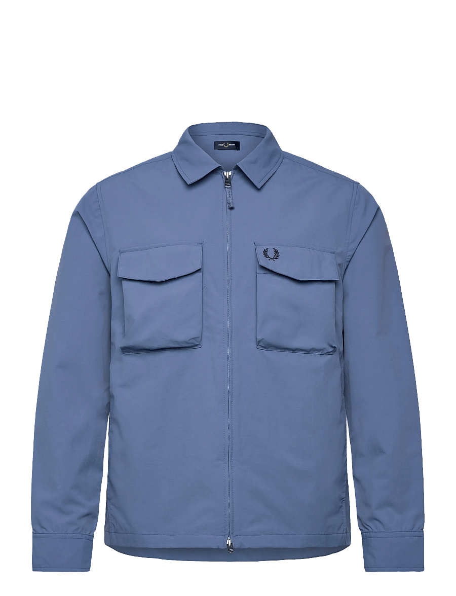Fred Perry - RIPSTOP POCKET OVERSHIRT - herbstjacken - ace blue - 1