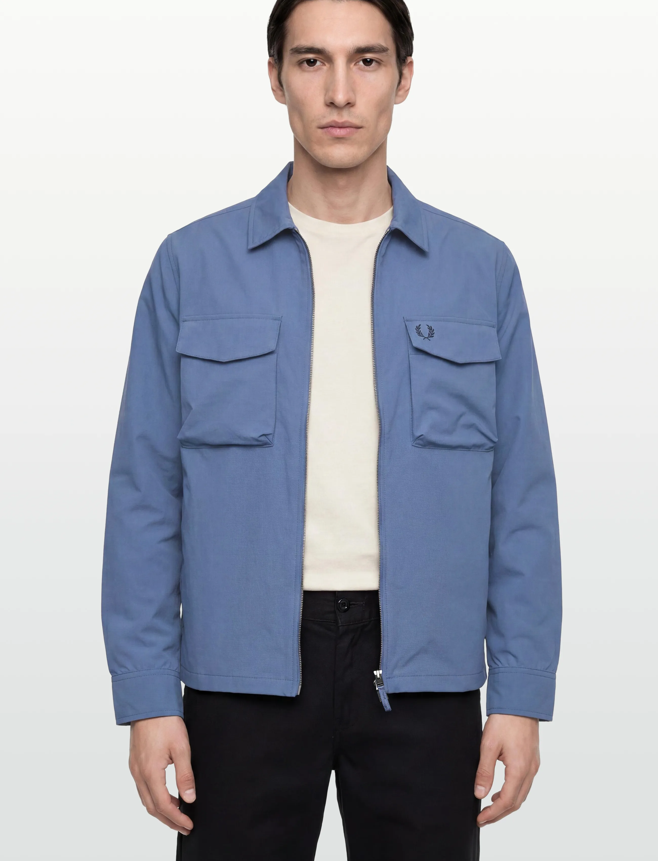 Fred Perry - RIPSTOP POCKET OVERSHIRT - vårjackor - ace blue - 3