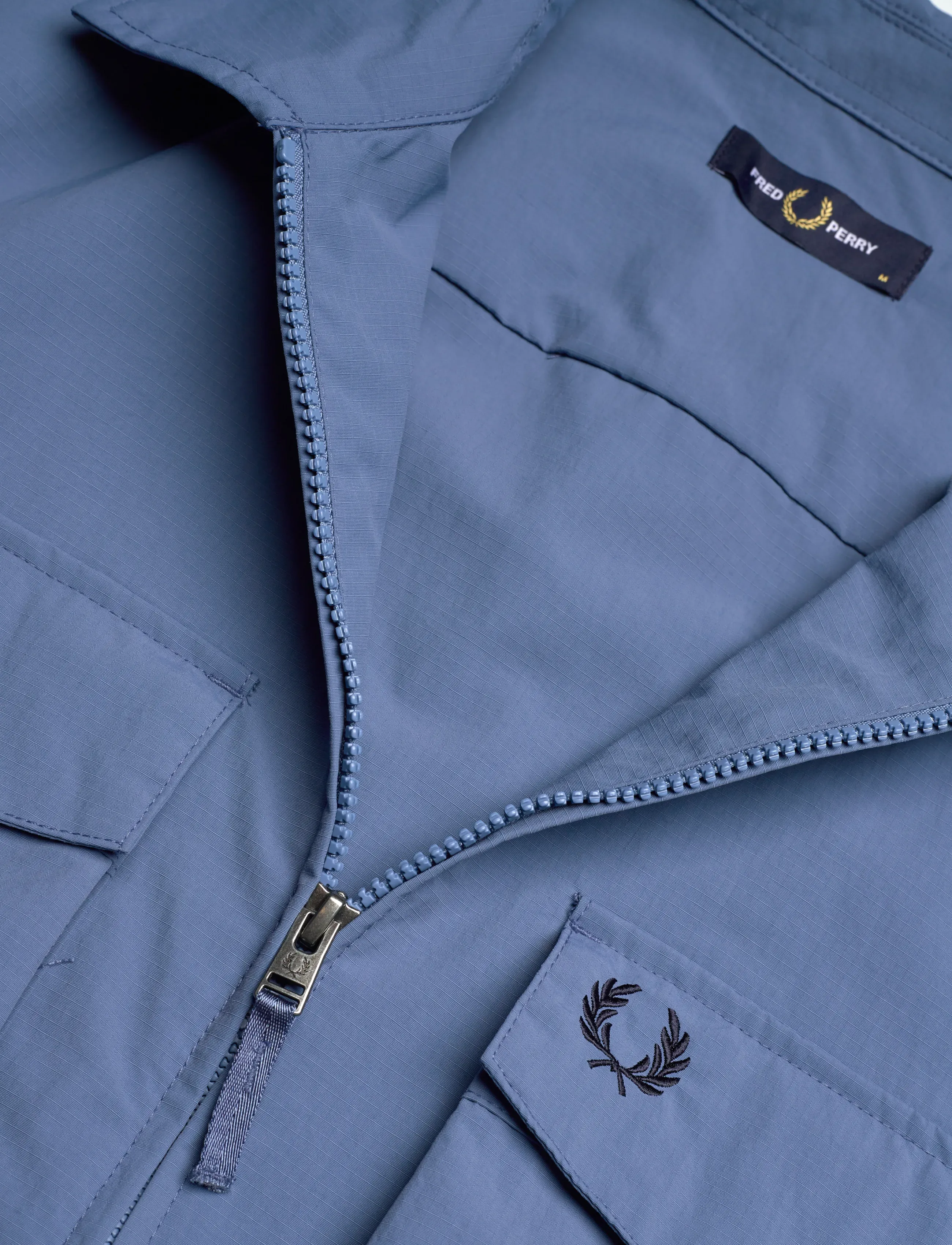 Fred Perry - RIPSTOP POCKET OVERSHIRT - vårjackor - ace blue - 5