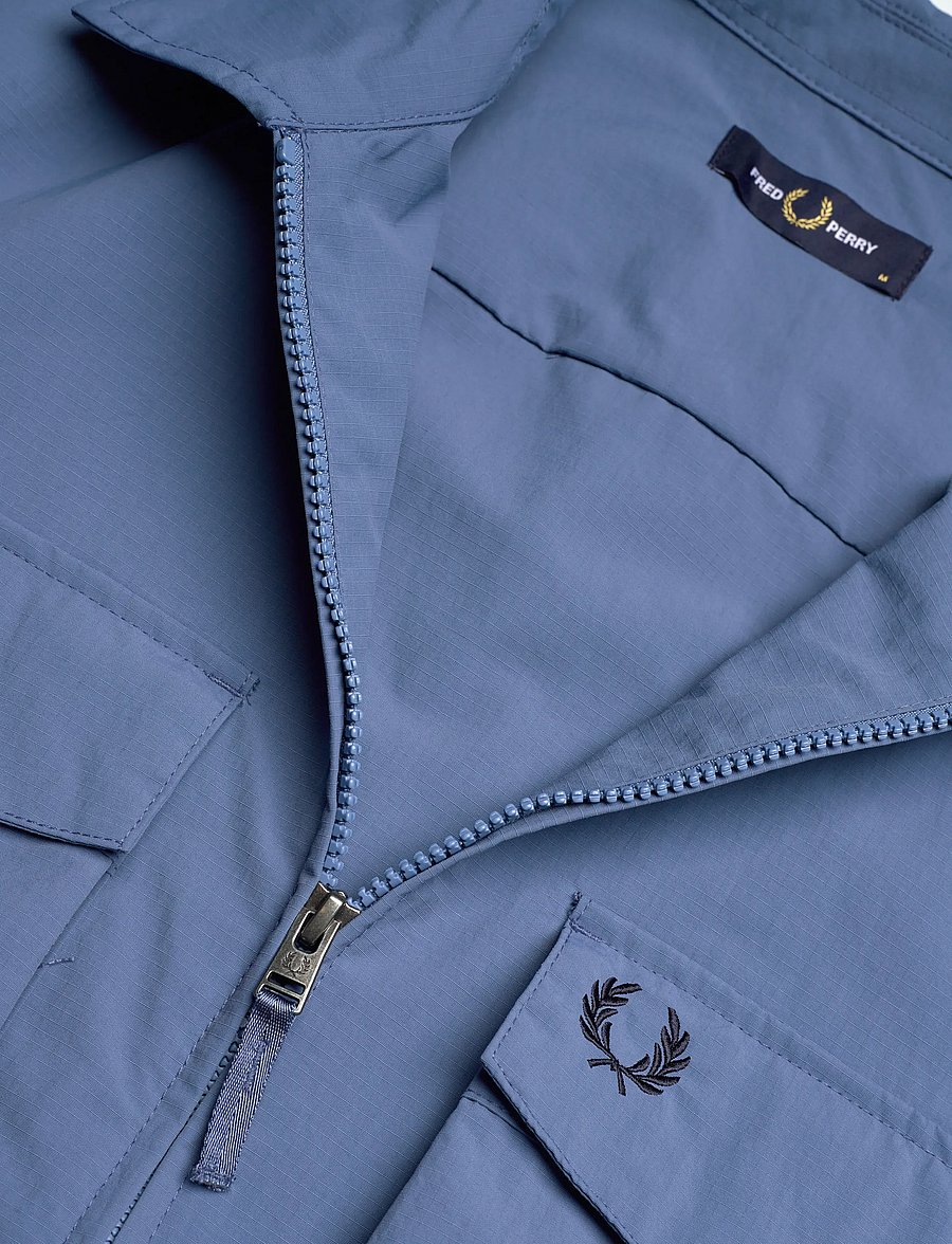 Fred Perry - RIPSTOP POCKET OVERSHIRT - herbstjacken - ace blue - 5
