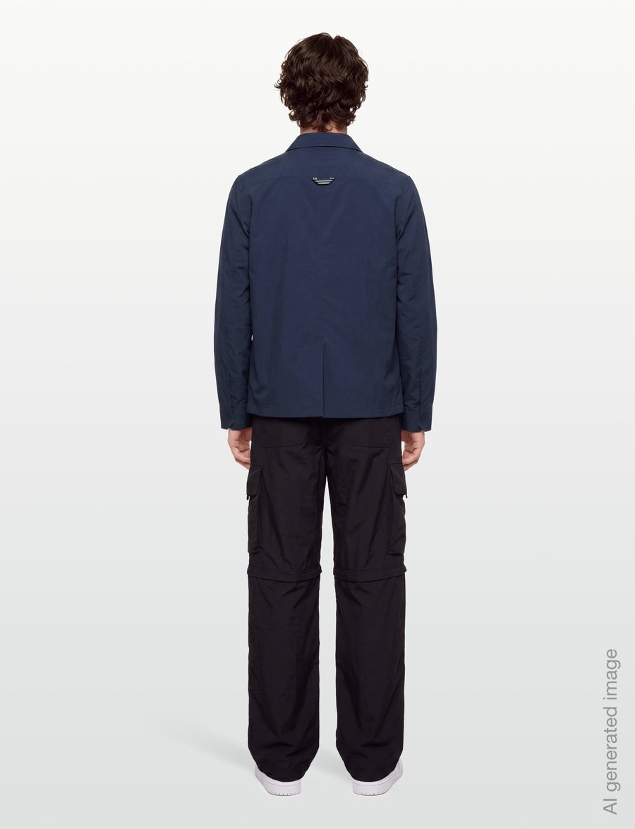 Fred Perry - RIPSTOP POCKET OVERSHIRT - syystakit - dark airforce - 4