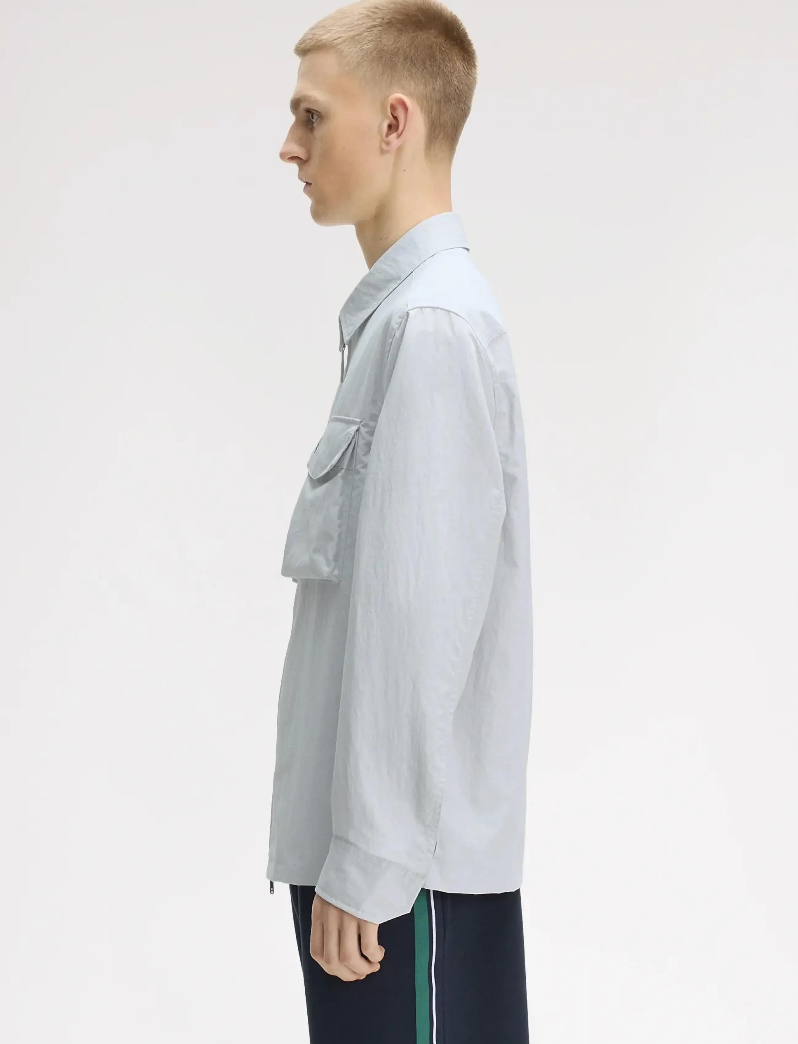 Fred Perry - RIPSTOP POCKET OVERSHIRT - kevättakit - dusky blue - 3