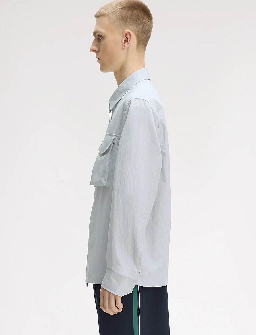 Fred Perry - RIPSTOP POCKET OVERSHIRT - herbstjacken - dusky blue - 3
