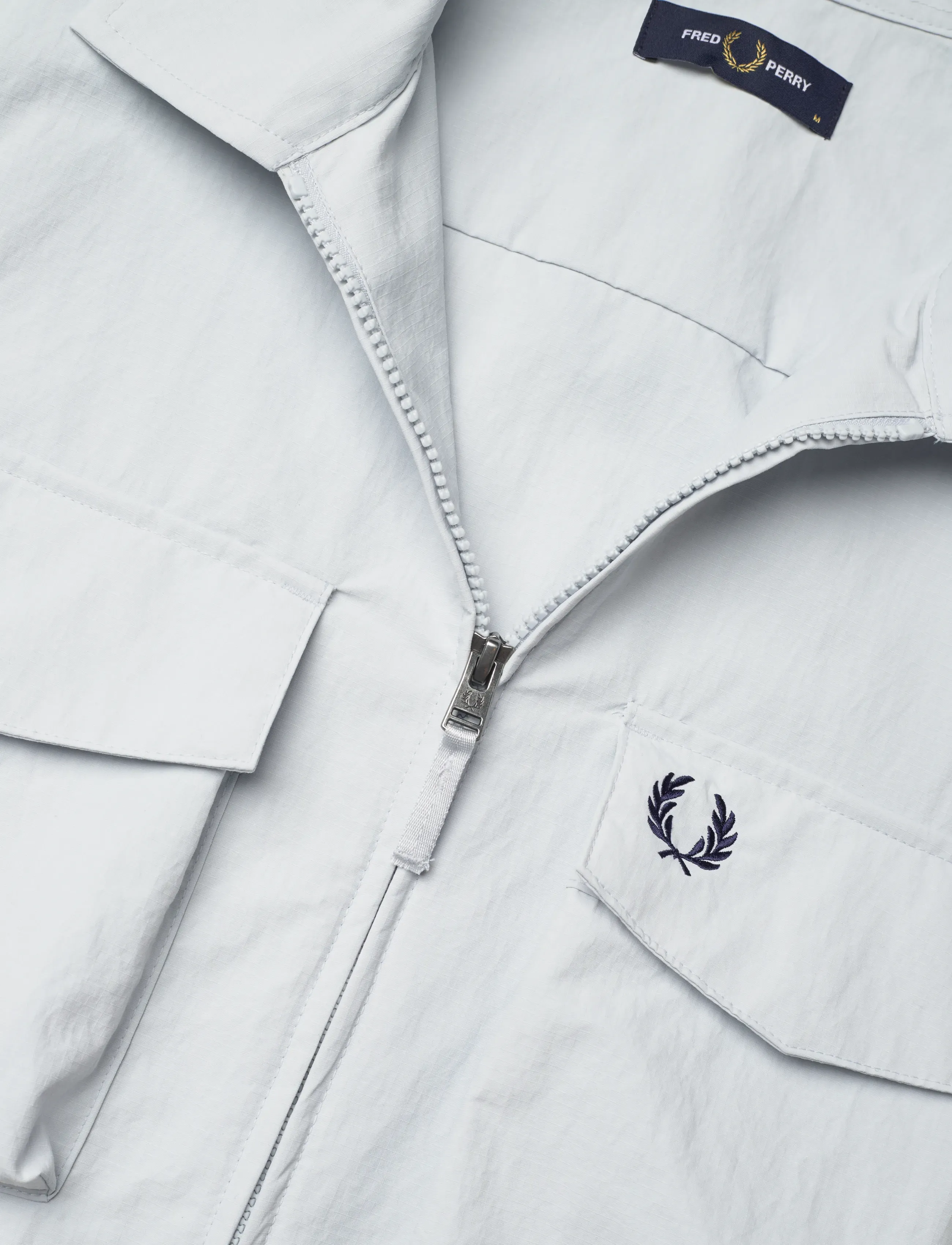 Fred Perry - RIPSTOP POCKET OVERSHIRT - kevättakit - dusky blue - 4