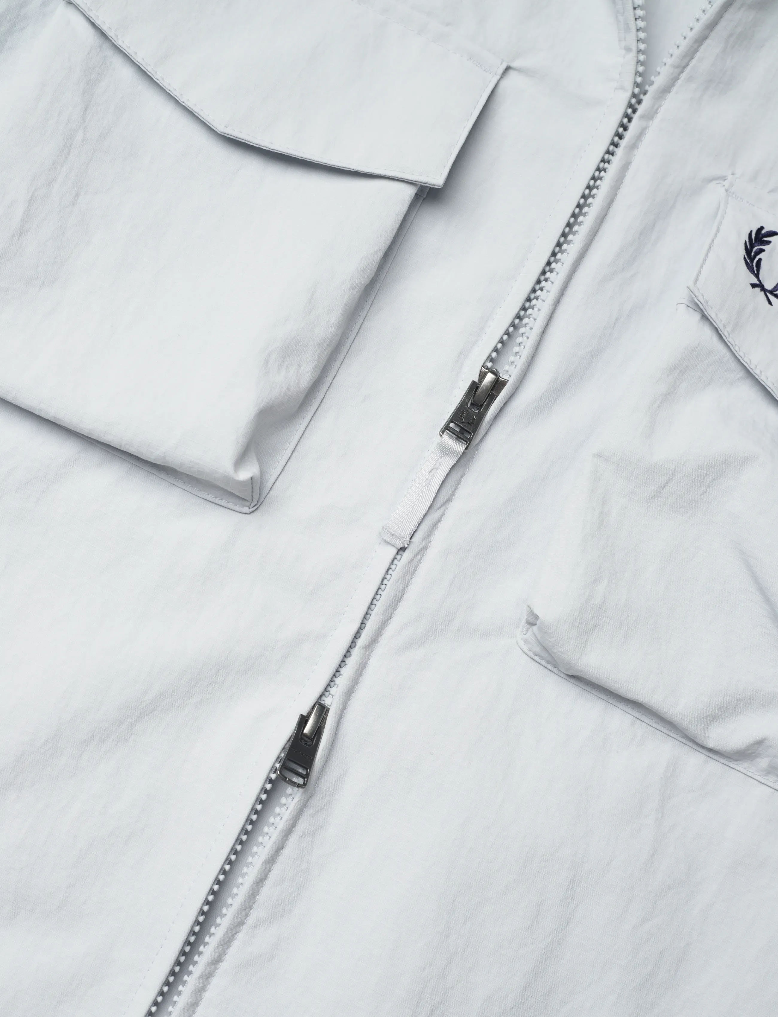 Fred Perry - RIPSTOP POCKET OVERSHIRT - kevättakit - dusky blue - 5