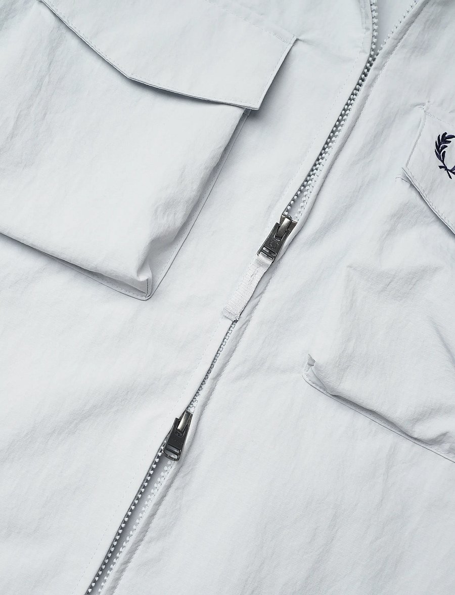 Fred Perry - RIPSTOP POCKET OVERSHIRT - herbstjacken - dusky blue - 5