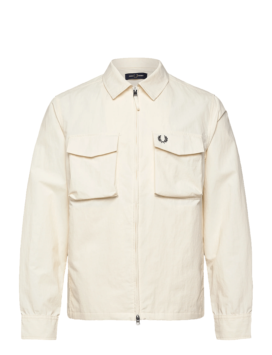 Fred Perry - RIPSTOP POCKET OVERSHIRT - efterårsjakker - ecru - 1