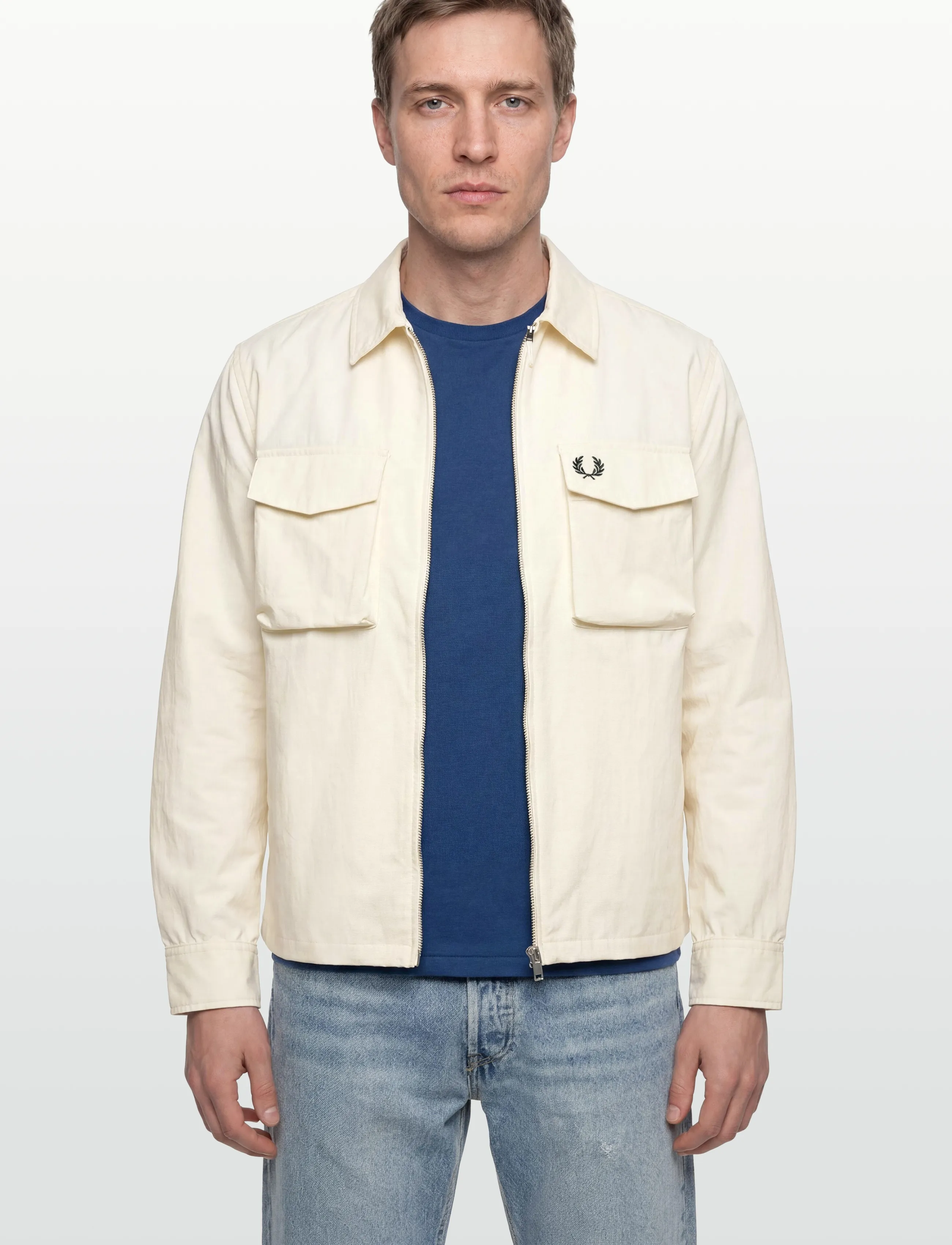 Fred Perry - RIPSTOP POCKET OVERSHIRT - vindjakker - ecru - 3
