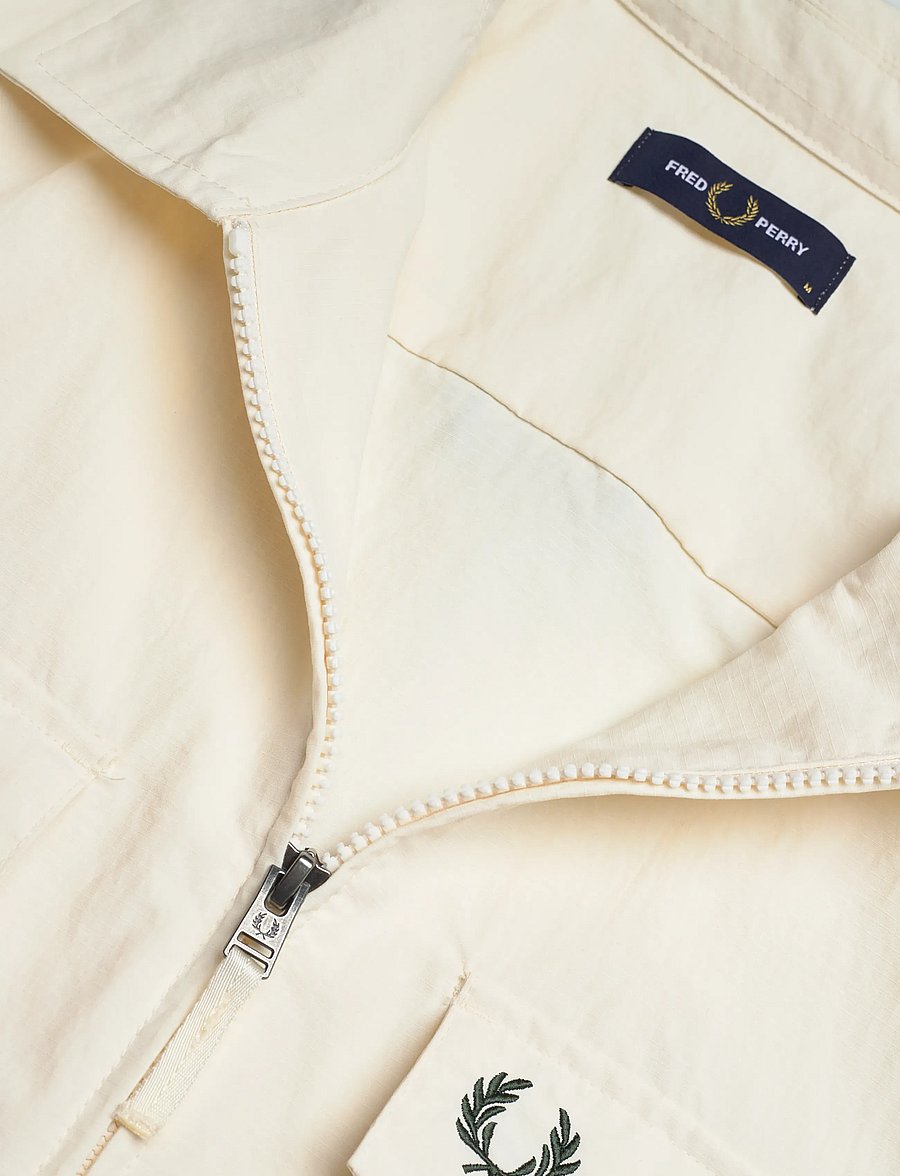 Fred Perry - RIPSTOP POCKET OVERSHIRT - efterårsjakker - ecru - 5