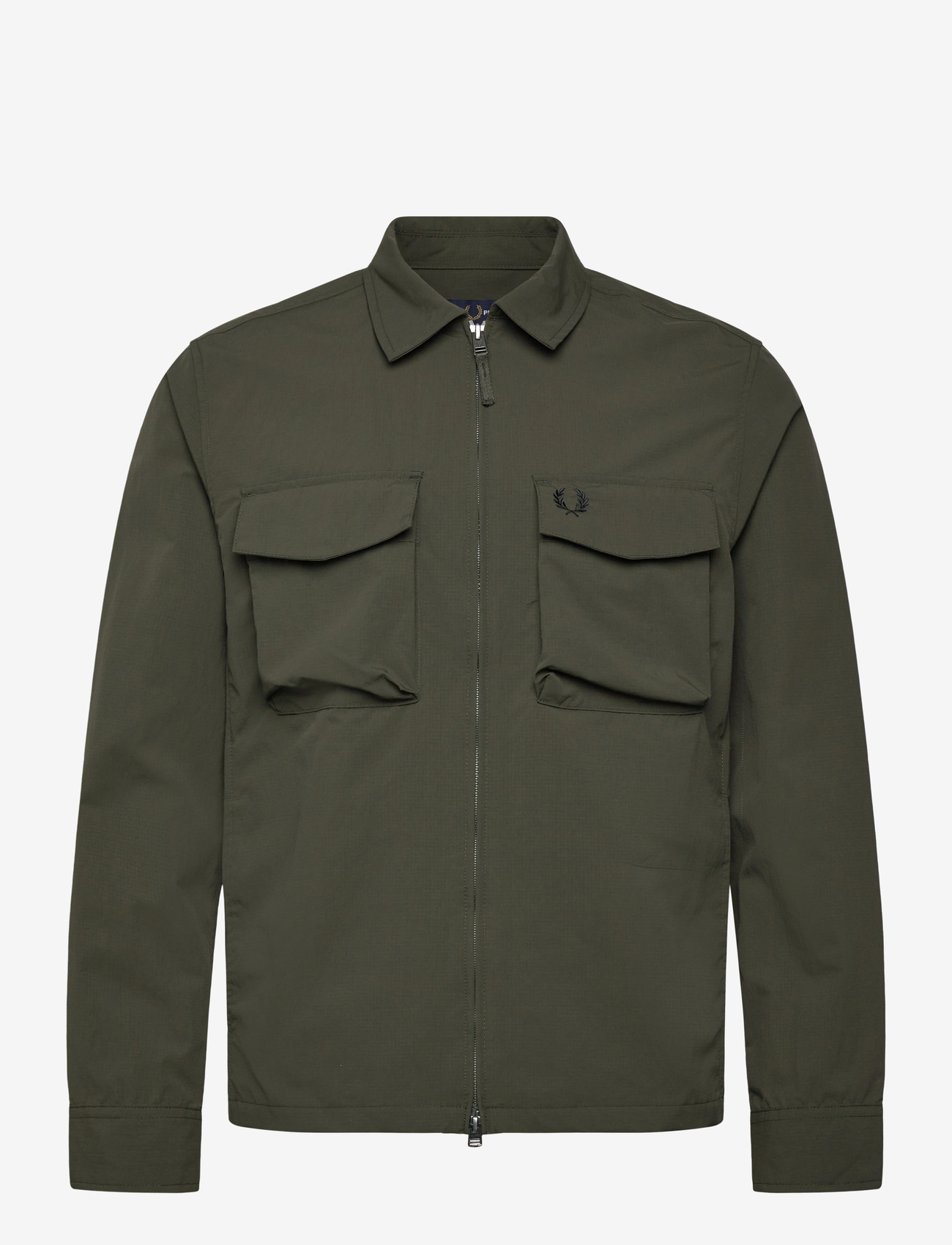 Fred Perry - RIPSTOP POCKET OVERSHIRT - forårsjakker - hunting green - 0
