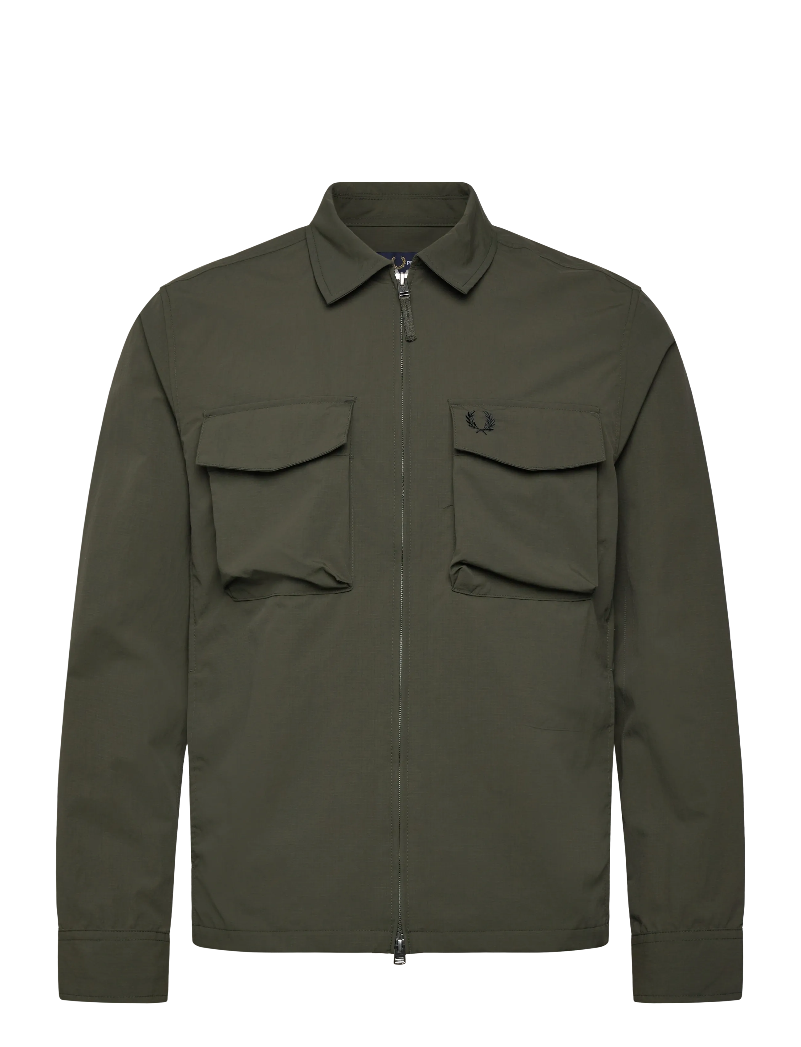 Fred Perry RIPSTOP POCKET OVERSHIRT - Fred Perry - HUNTING GREEN / khaki/green