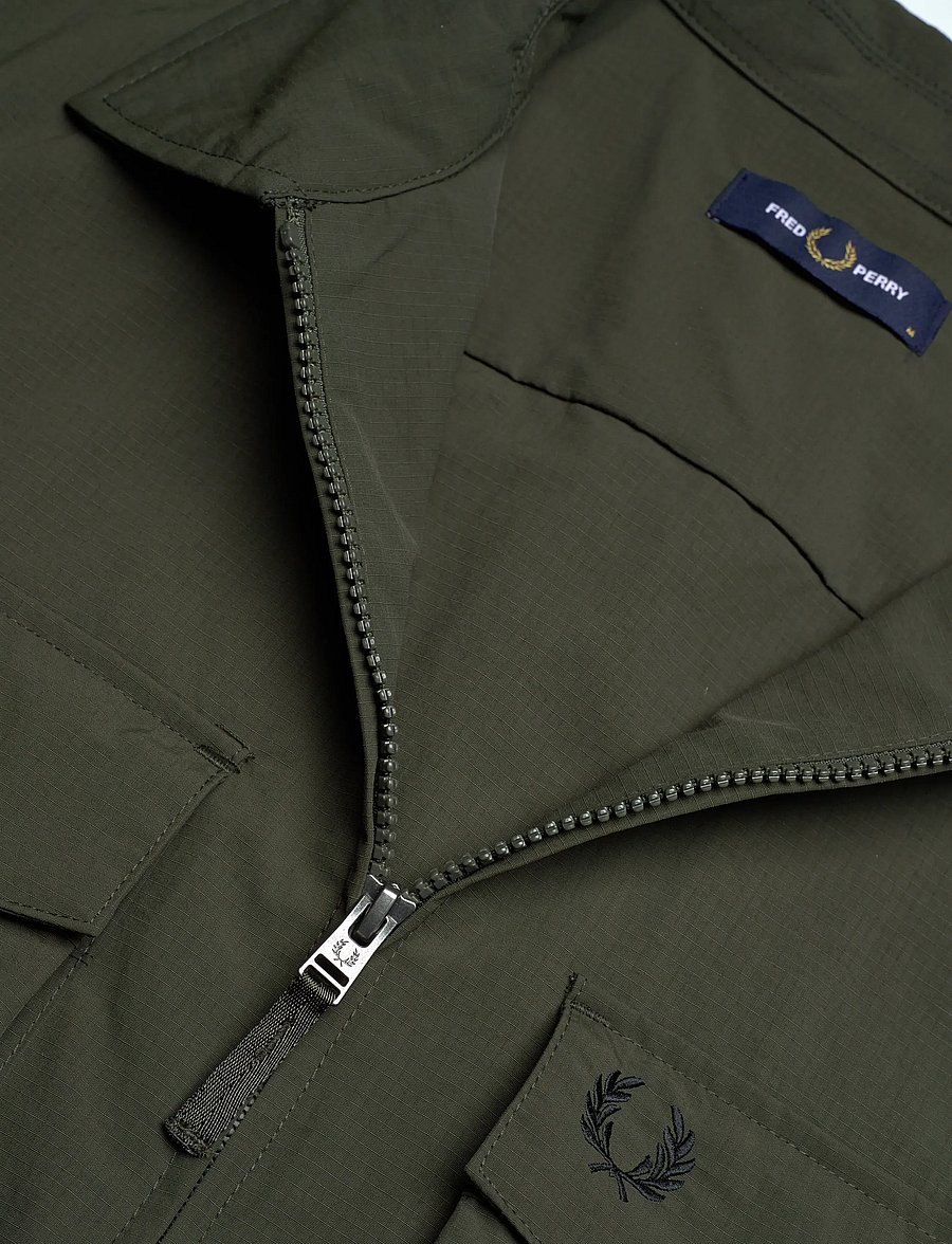 Fred Perry - RIPSTOP POCKET OVERSHIRT - fall jackets - hunting green - 5