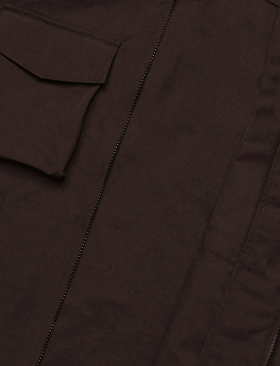 Fred Perry - RIPSTOP POCKET OVERSHIRT - fall jackets - rich brown - 4