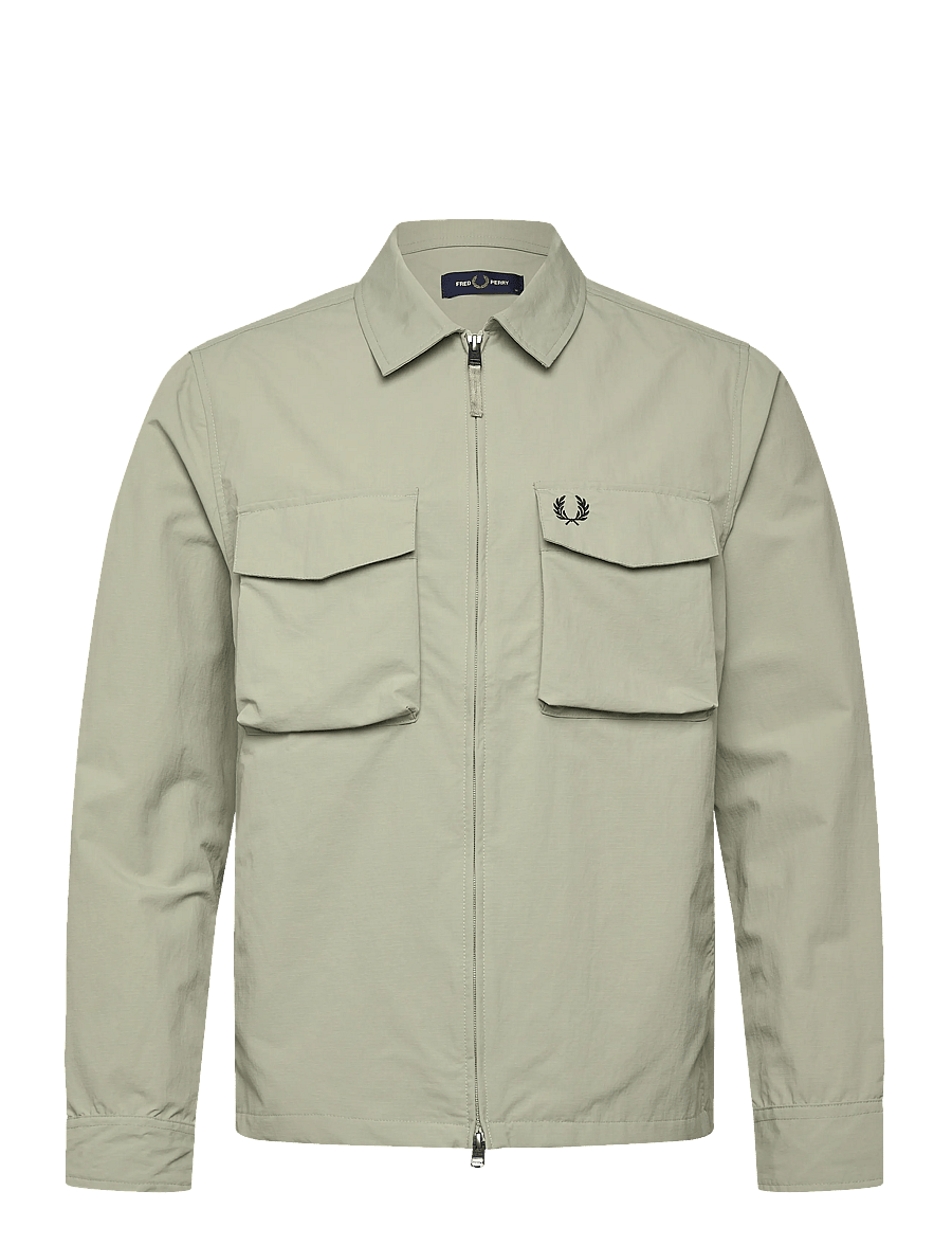 Fred Perry - RIPSTOP POCKET OVERSHIRT - efterårsjakker - seagrass - 1