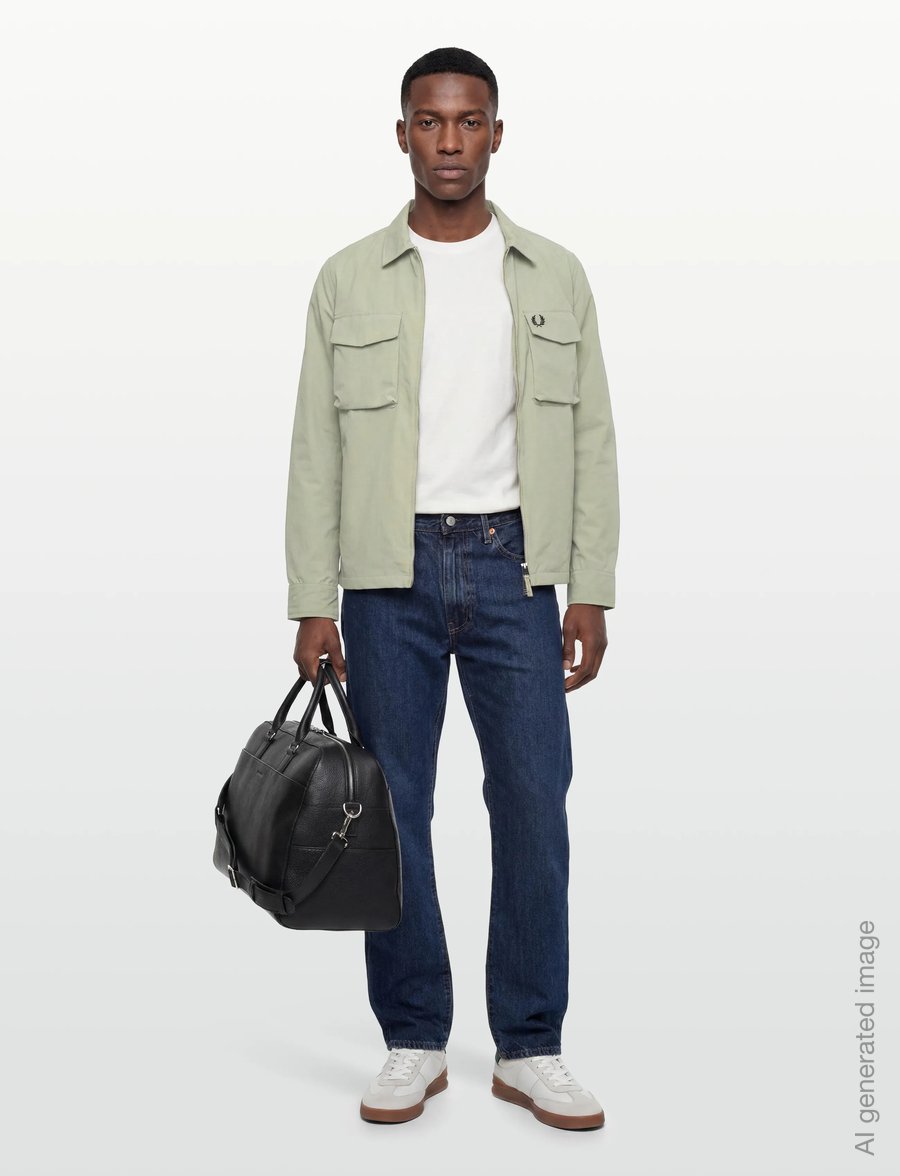 Fred Perry - RIPSTOP POCKET OVERSHIRT - efterårsjakker - seagrass - 0
