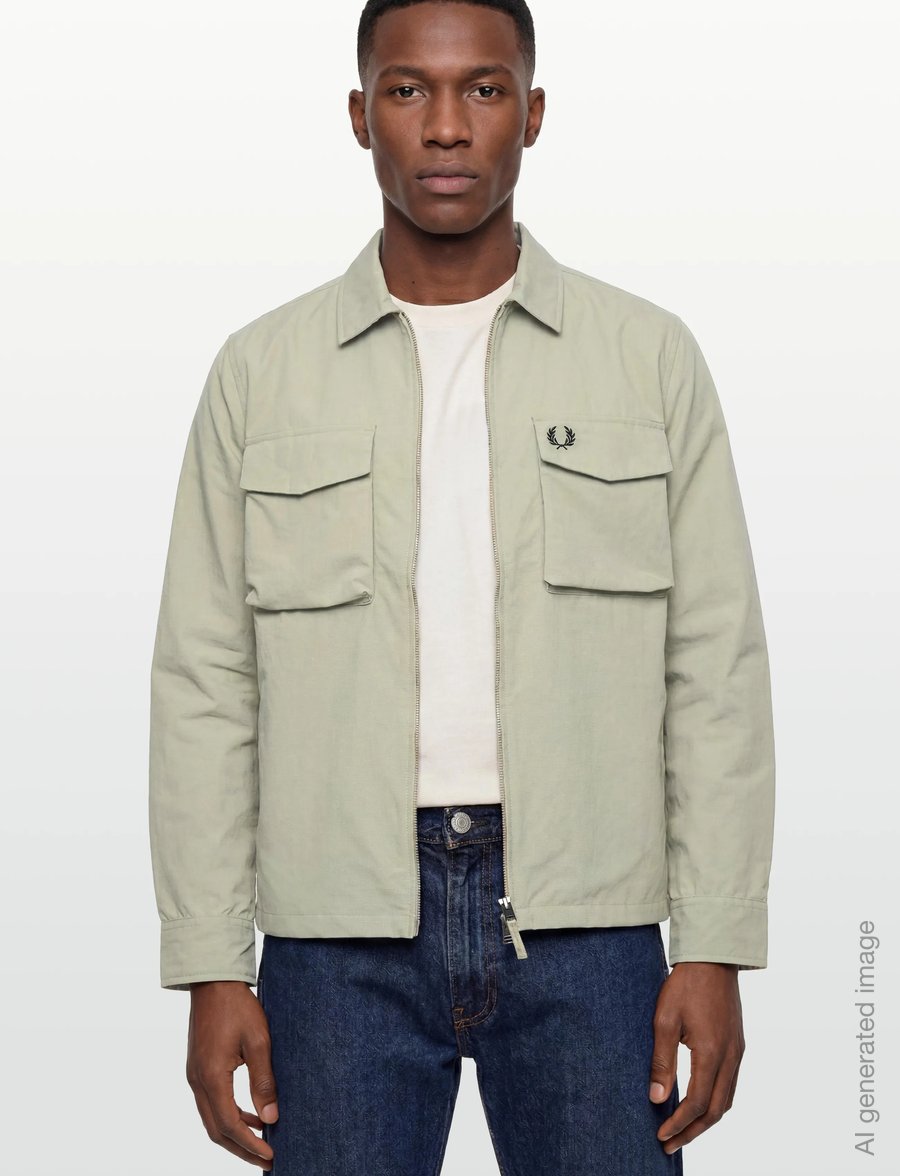 Fred Perry - RIPSTOP POCKET OVERSHIRT - efterårsjakker - seagrass - 3