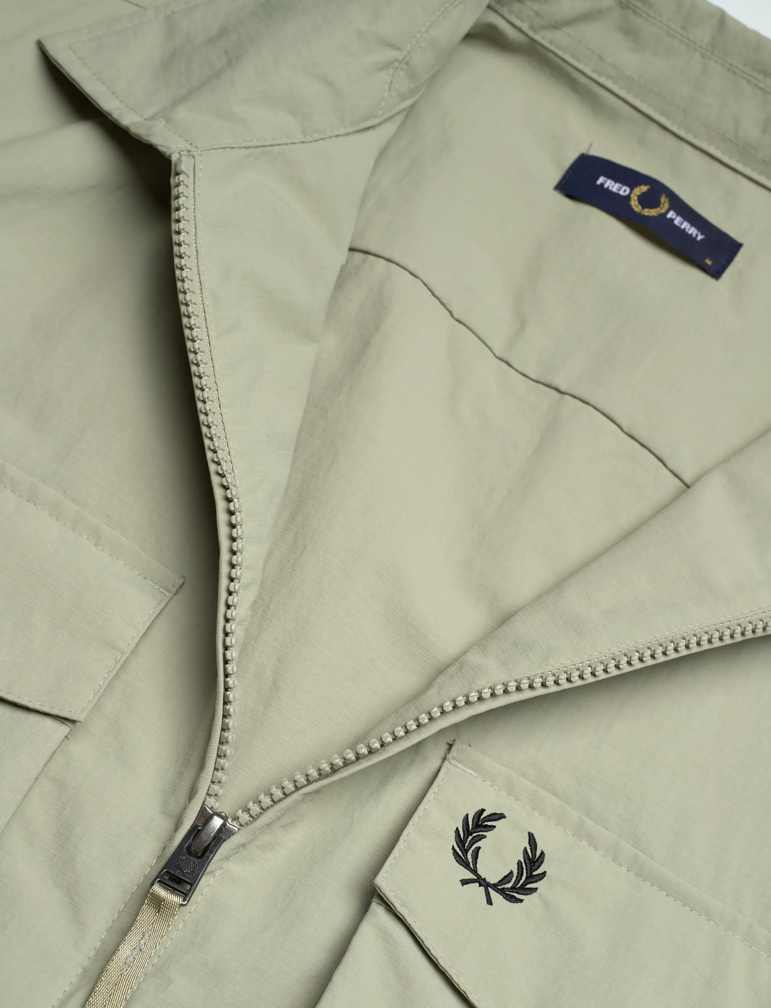 Fred Perry - RIPSTOP POCKET OVERSHIRT - vårjackor - seagrass - 5