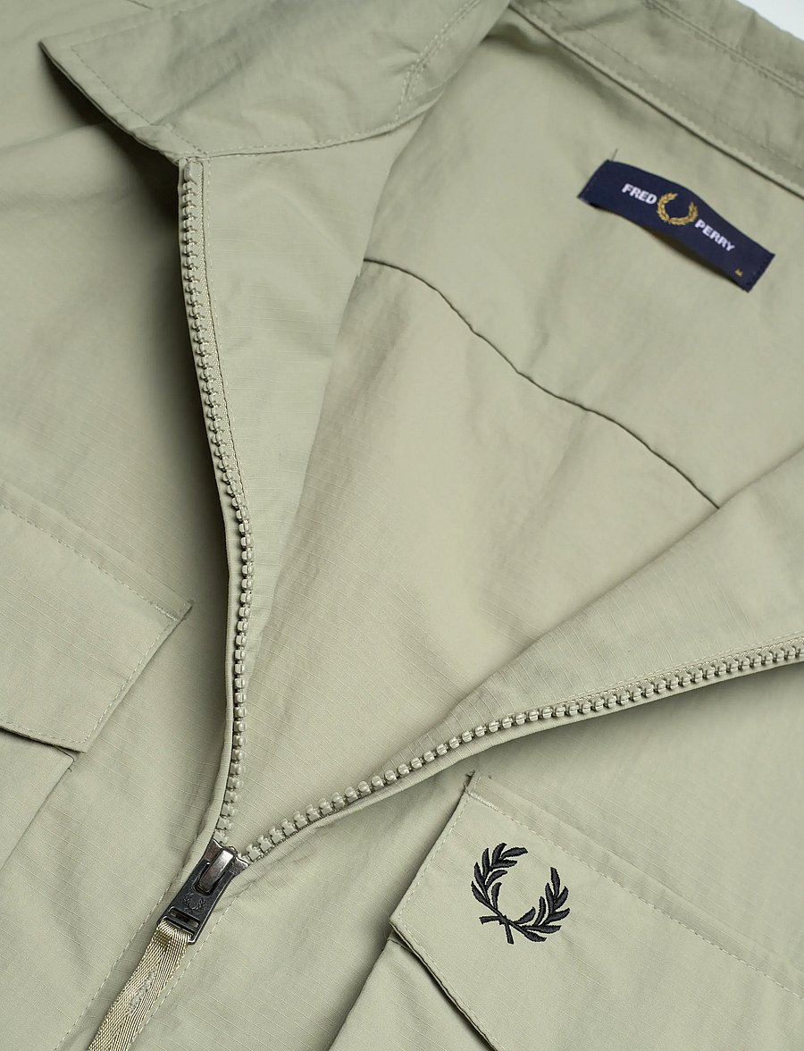 Fred Perry - RIPSTOP POCKET OVERSHIRT - efterårsjakker - seagrass - 5