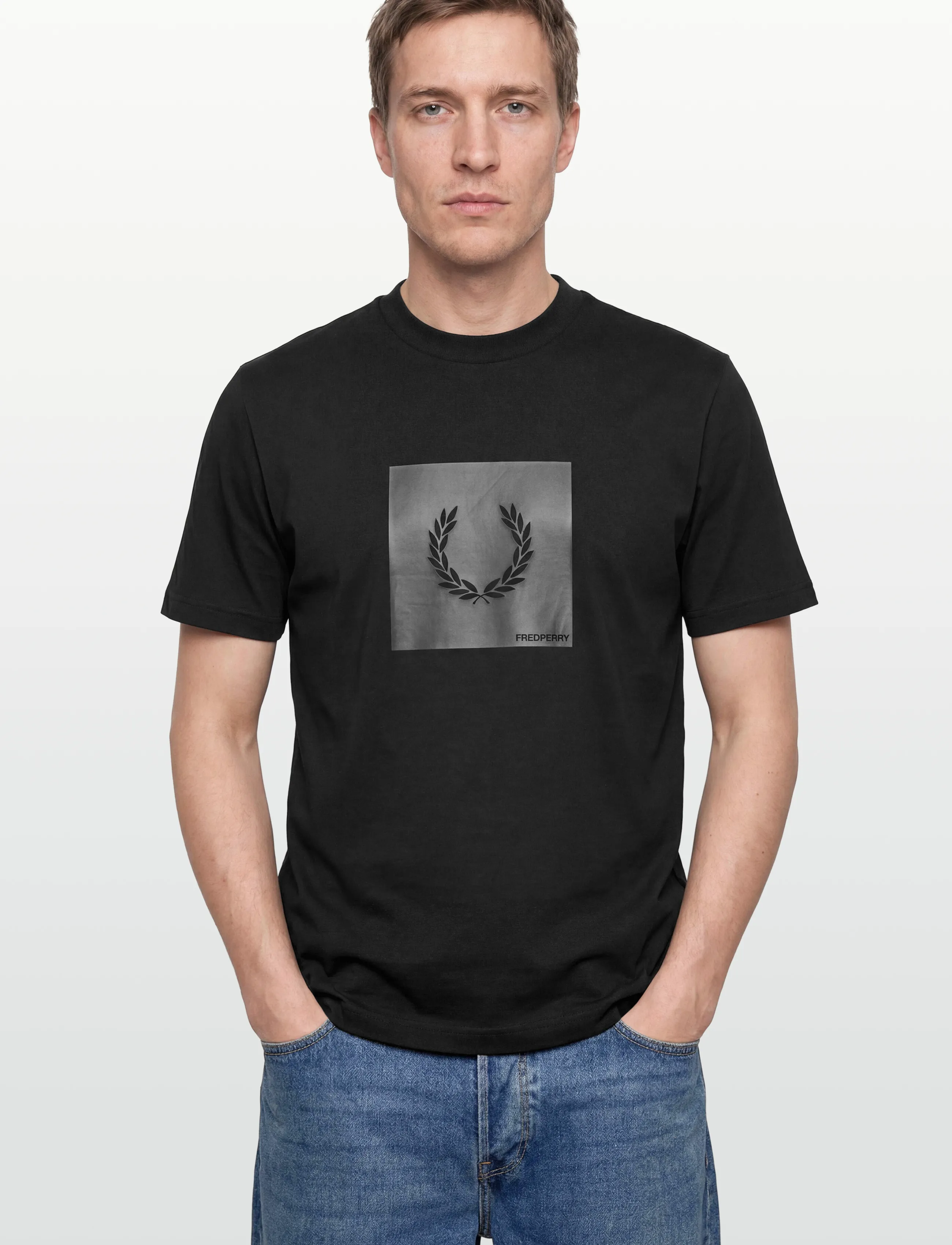 Fred Perry - BOX GRAPHIC T-SHIRT - geburtstagsgeschenke - black - 3