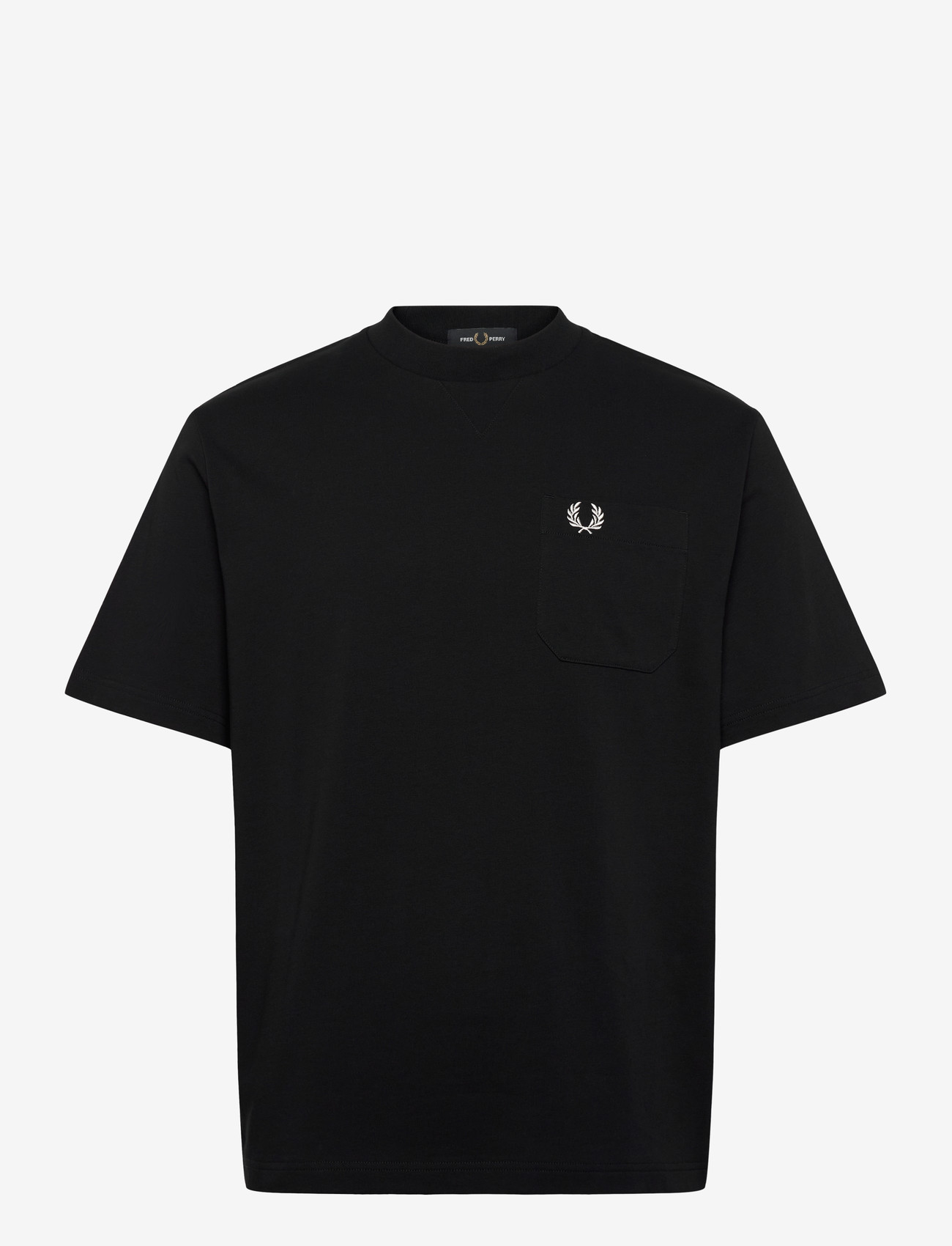 Fred Perry - POCKET DETAIL T-SHIRT - kortærmede t-shirts - black - 1