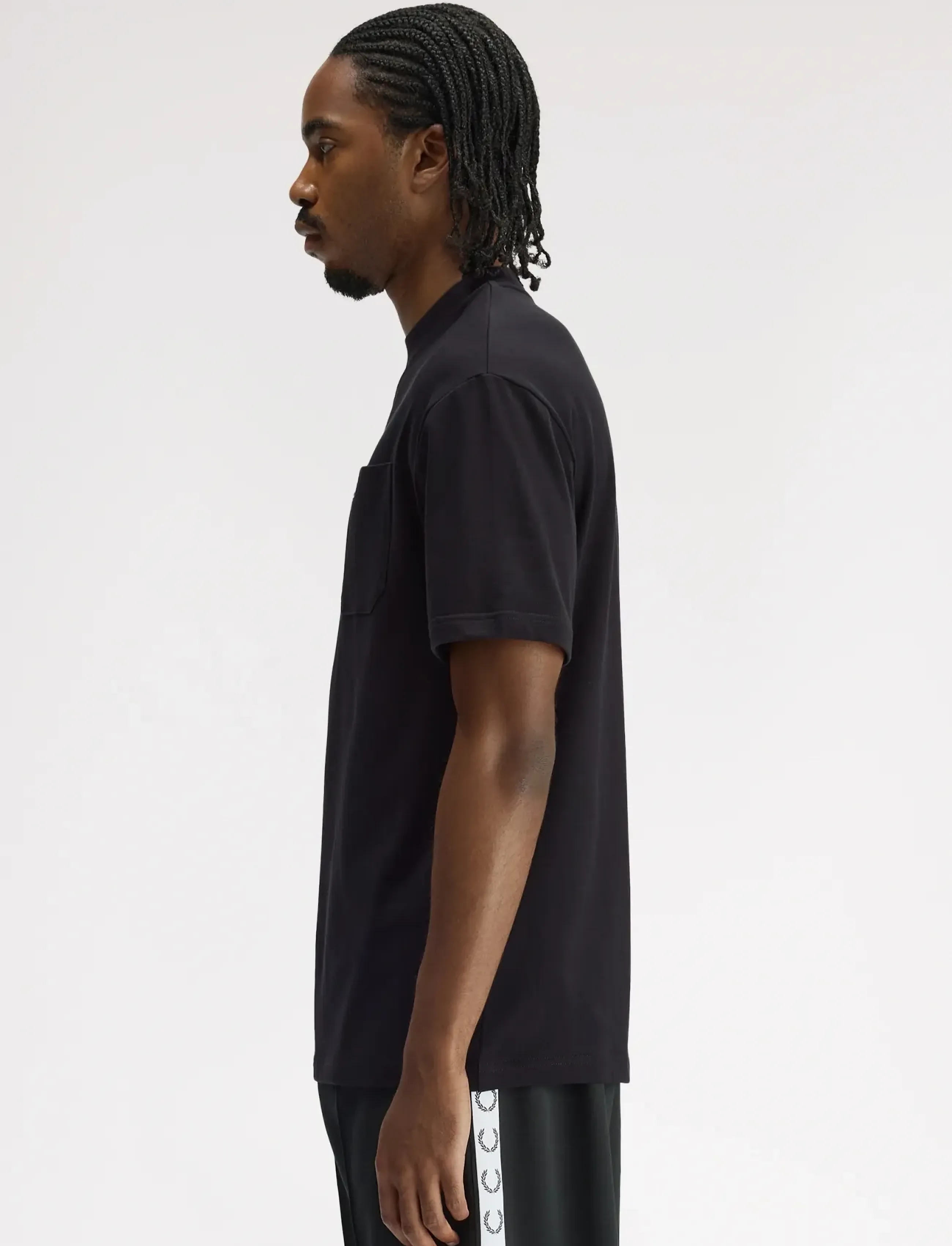 Fred Perry - POCKET DETAIL T-SHIRT - short-sleeved t-shirts - black - 3