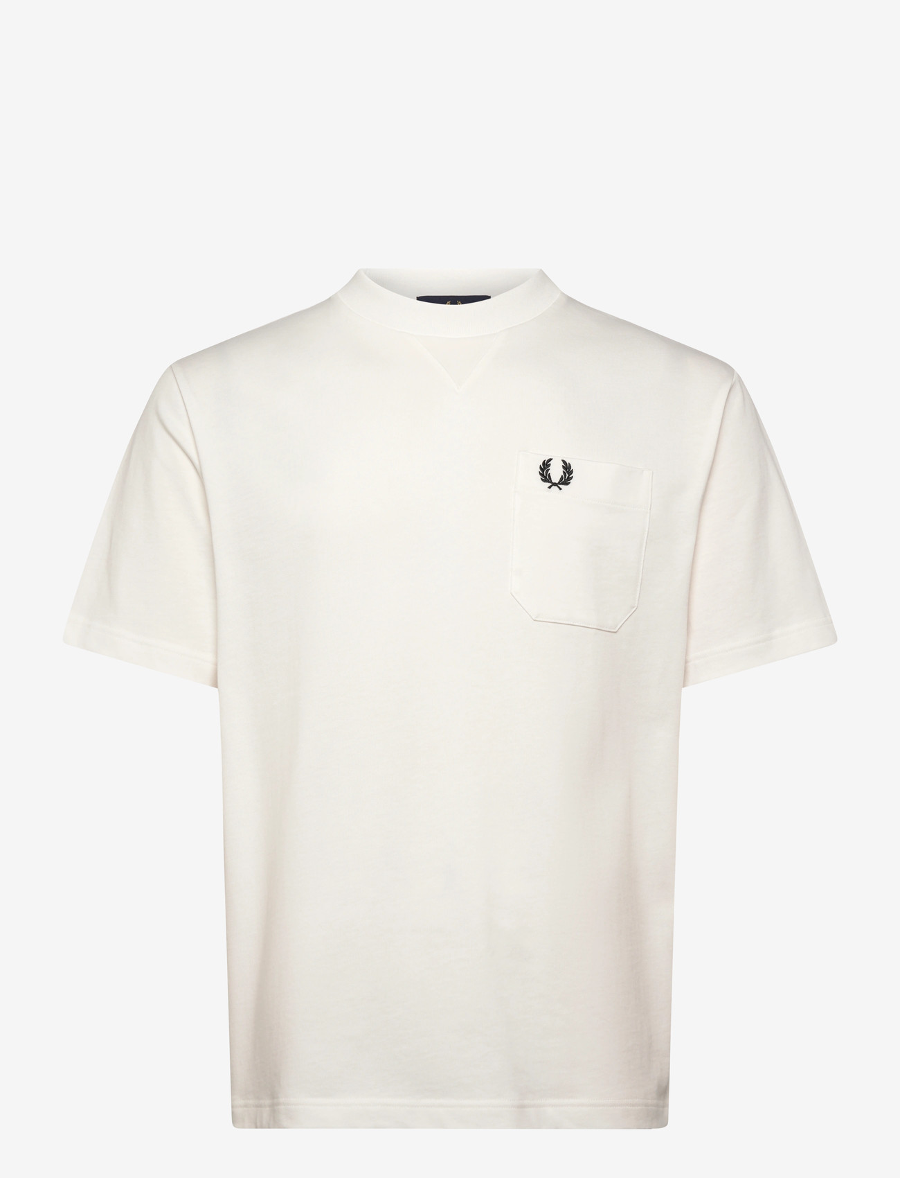 Fred Perry - POCKET DETAIL T-SHIRT - kortærmede t-shirts - snow white - 1